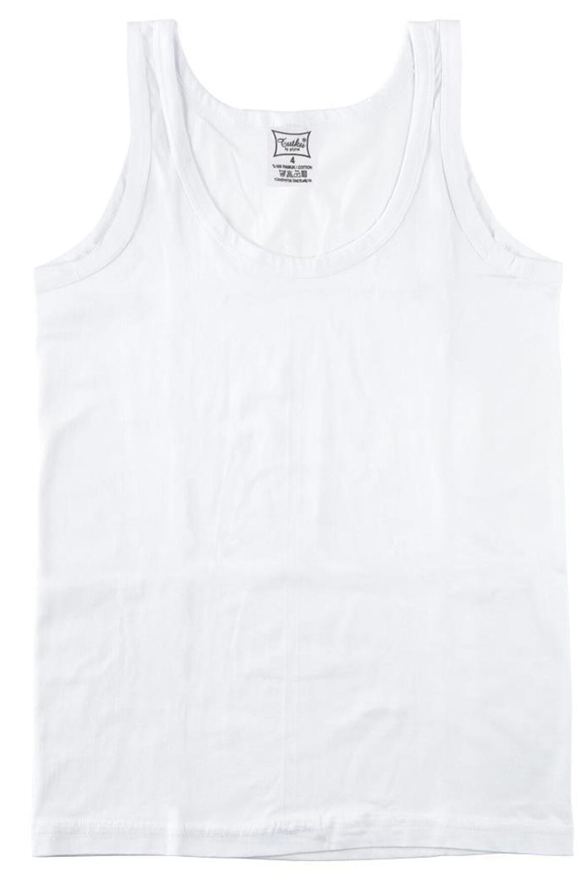 Tutku 0124 Erkek çocuk Penye Atlet 6 Adet