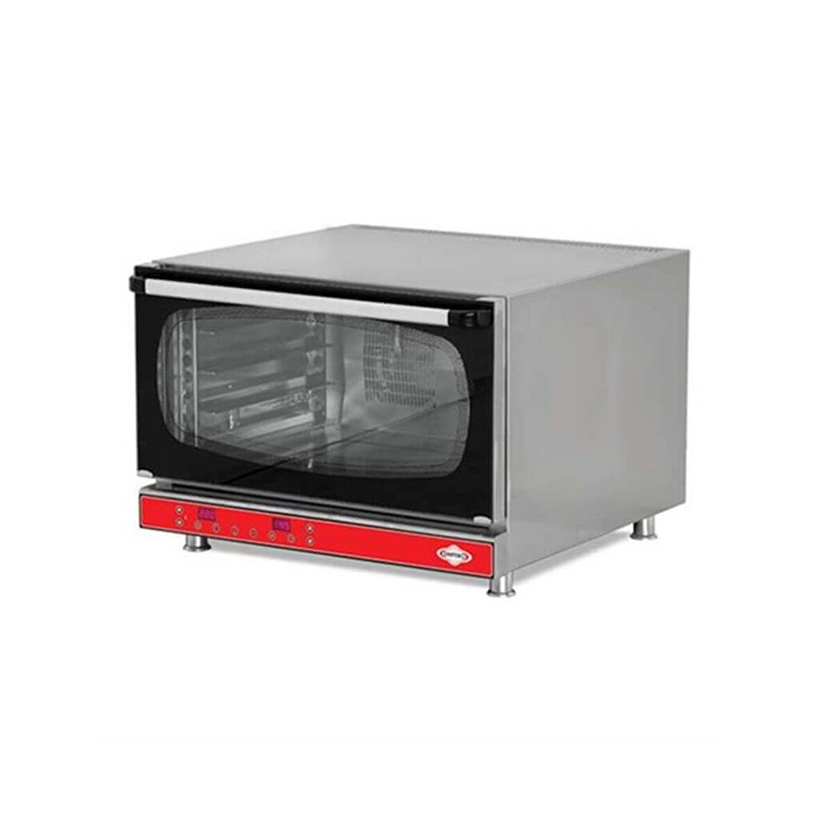 Empero EMP.PFE4-U Konveksiyonel Patisserie Fırını (4-40x60 tepsi kapasiteli) - üstten açılır
