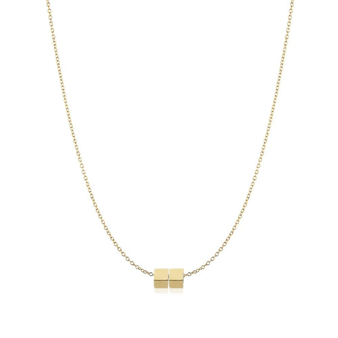 Altın İki Küplü Zincir Kolye