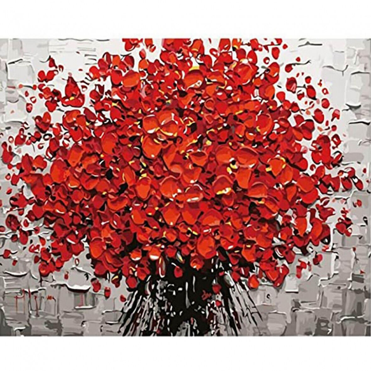 Canvas İlham Gelince Sayılarla Boyama Seti  Kasnaklı 40 x 50 cm