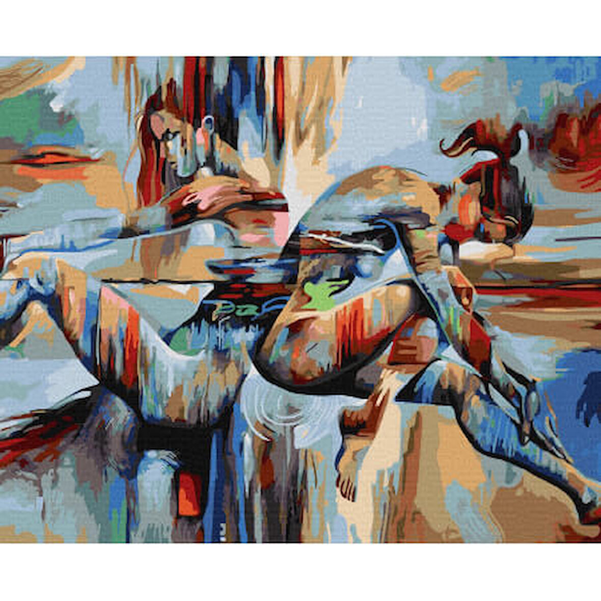 Canvas Tutku 8 Sayılarla Boyama Seti  Kasnaklı 40 x 50 cm