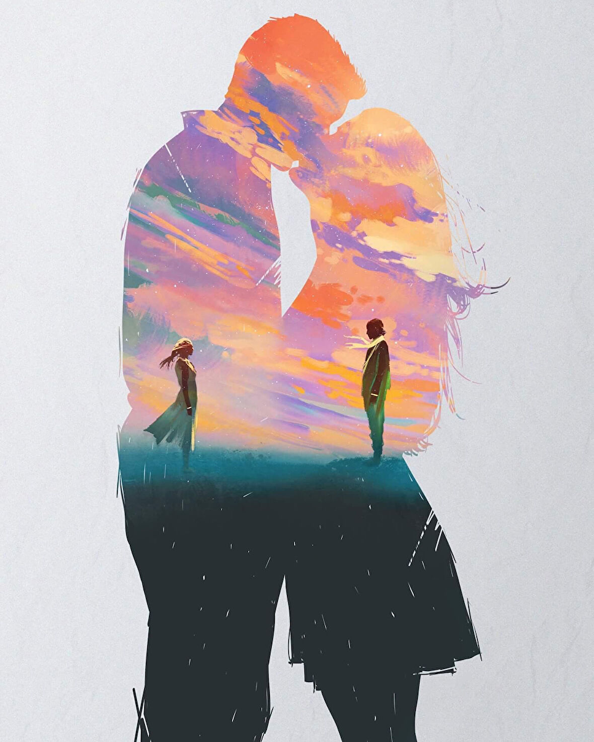 Canvas İçimizdeki Düşünceler Sayılarla Boyama Seti Kasnaklı 40 x 50 cm