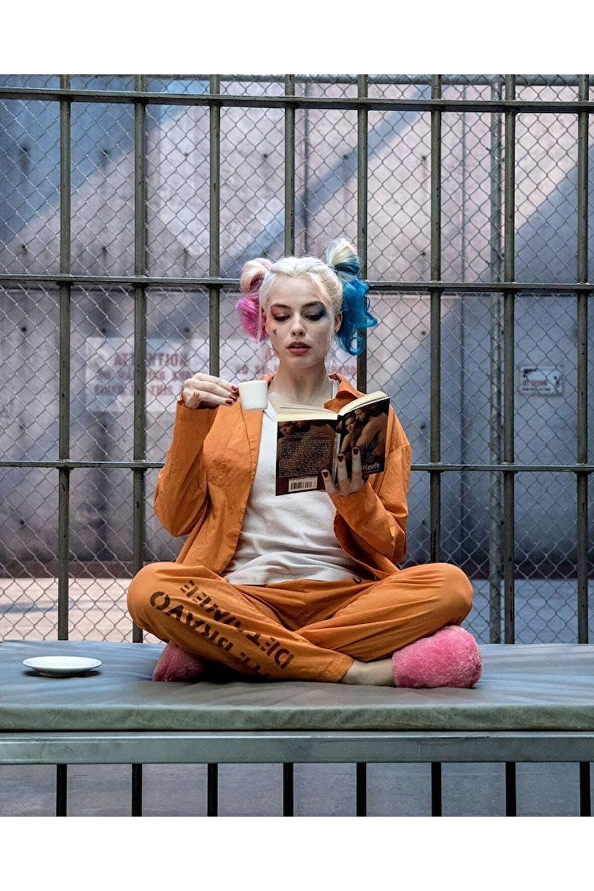 Canvas Harleyquinn'İn Bir Günü Sayılarla Boyama Seti   Kasnaklı 40 x 50 cm