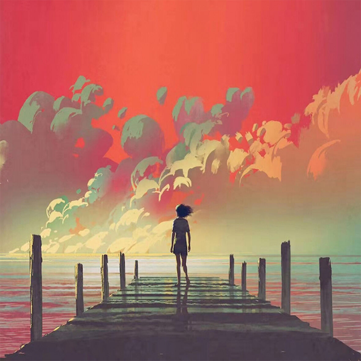 Canvas İskele Sayılarla Boyama Seti  Kasnaklı 40 x 50 cm