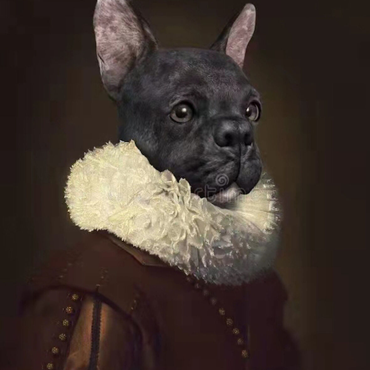 Canvas Asil Köpek Sayılarla Boyama Seti   Kasnaklı 40 x 50 cm