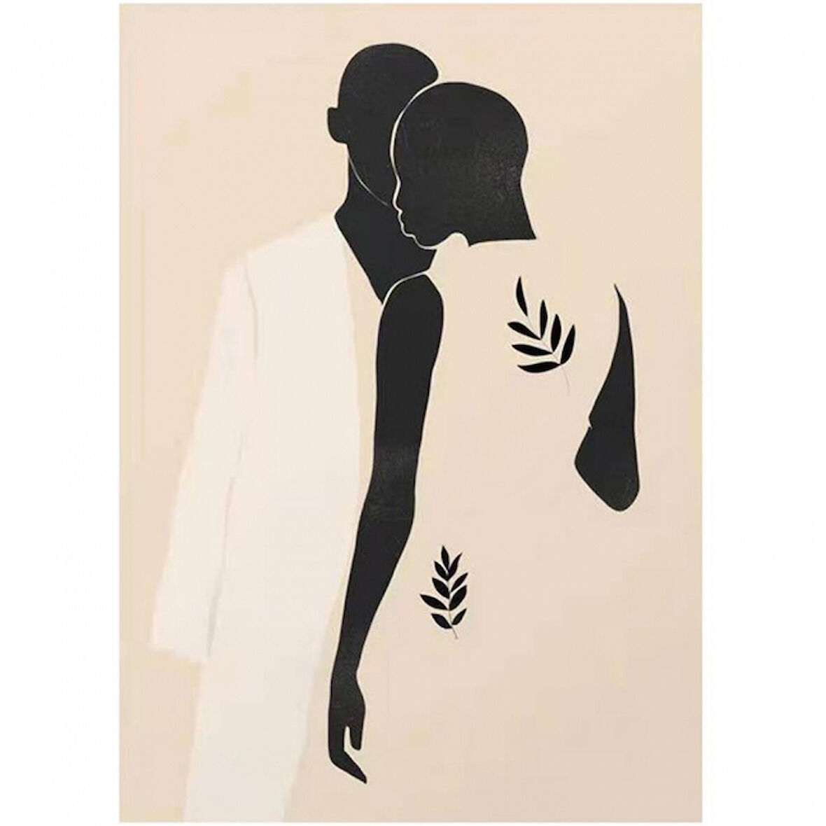 Canvas Kadının Esareti 2 Sayılarla Boyama Seti  Kasnaklı 40 x 50 cm