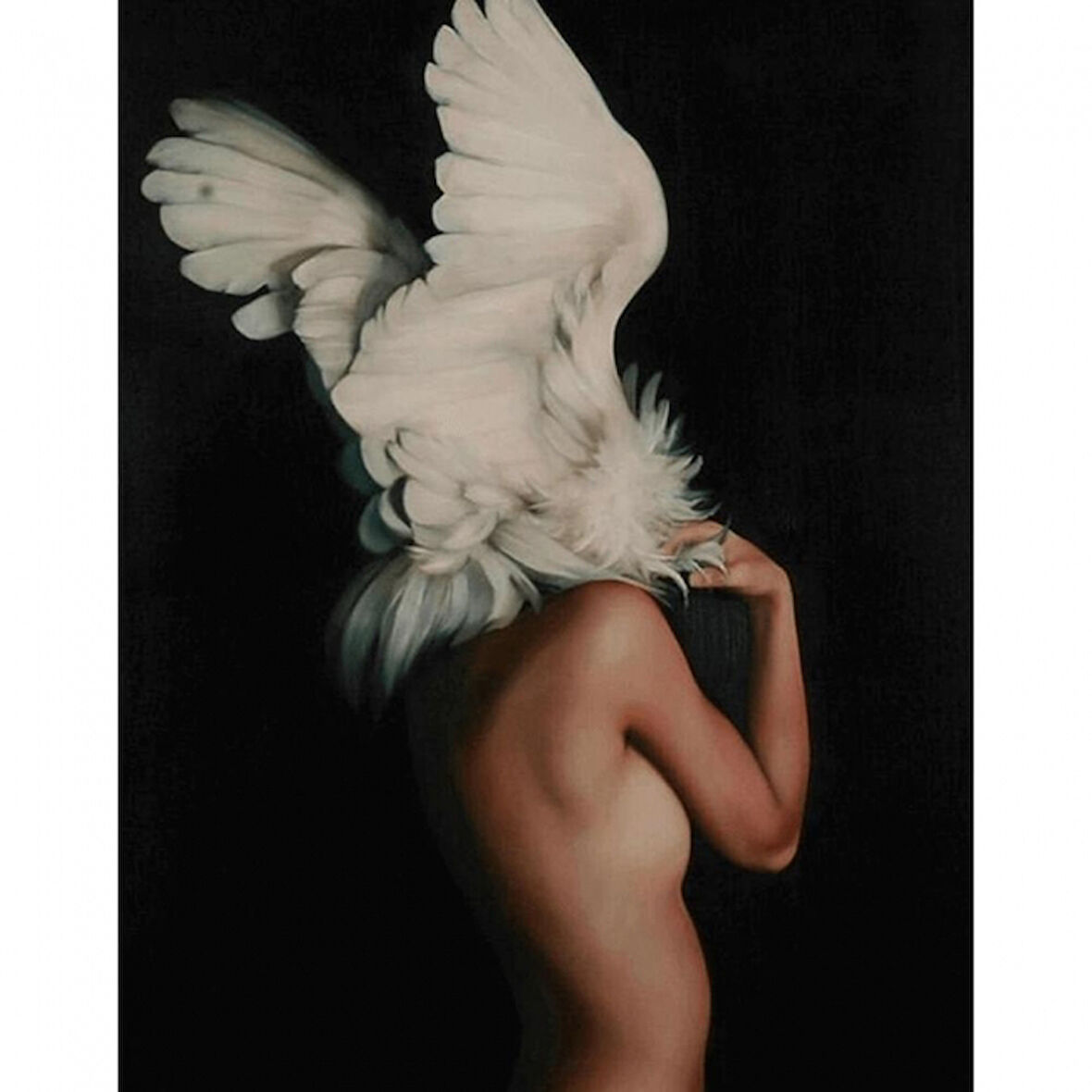 Canvas Özgür Ruhlu Kadın 1 Sayılarla Boyama Seti  Kasnaklı 40 x 50 cm