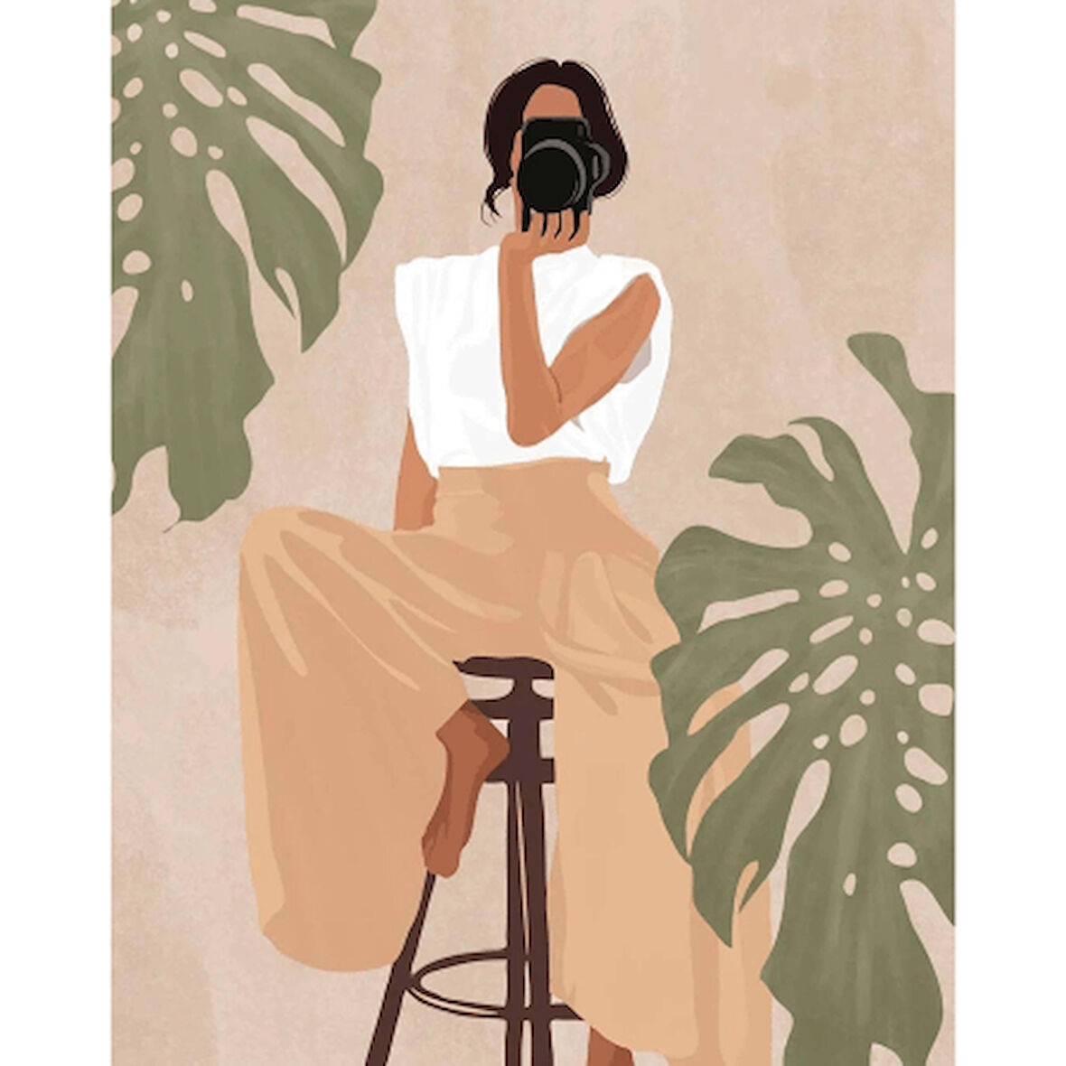 Canvas Kadının Esareti 9 Sayılarla Boyama Seti  Kasnaklı 40 x 50 cm