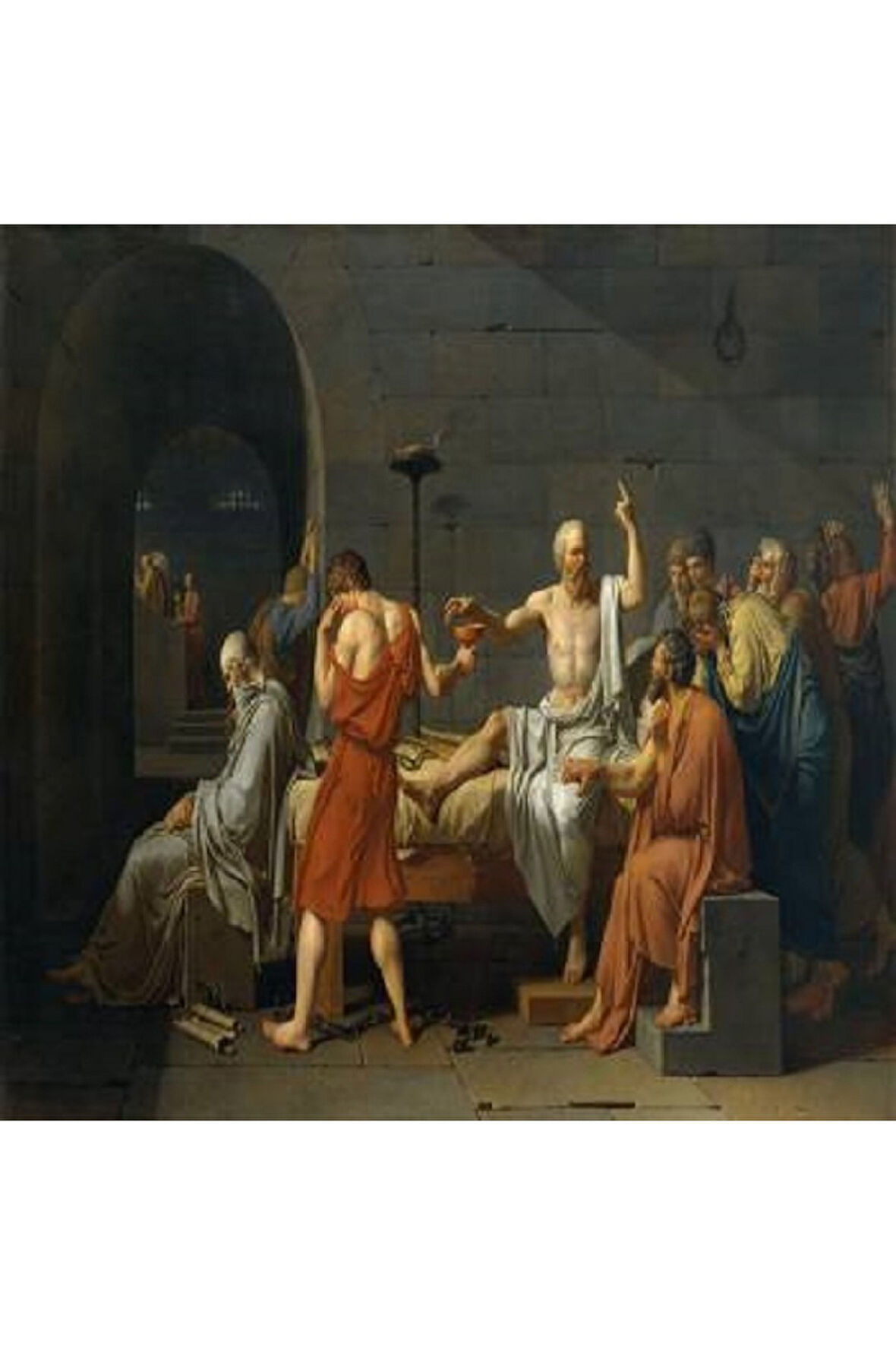 Canvas Sokratesin Ölümü Sayılarla Boyama Seti   Kasnaklı 40 x 50 cm