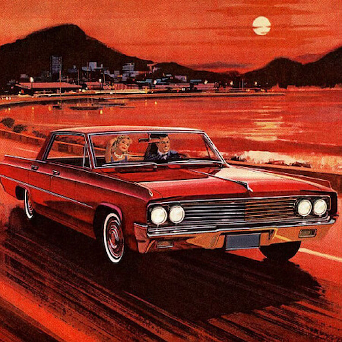 Canvas 1960 Nostaljisi Sayılarla Boyama Seti  Kasnaklı 40 x 50 cm