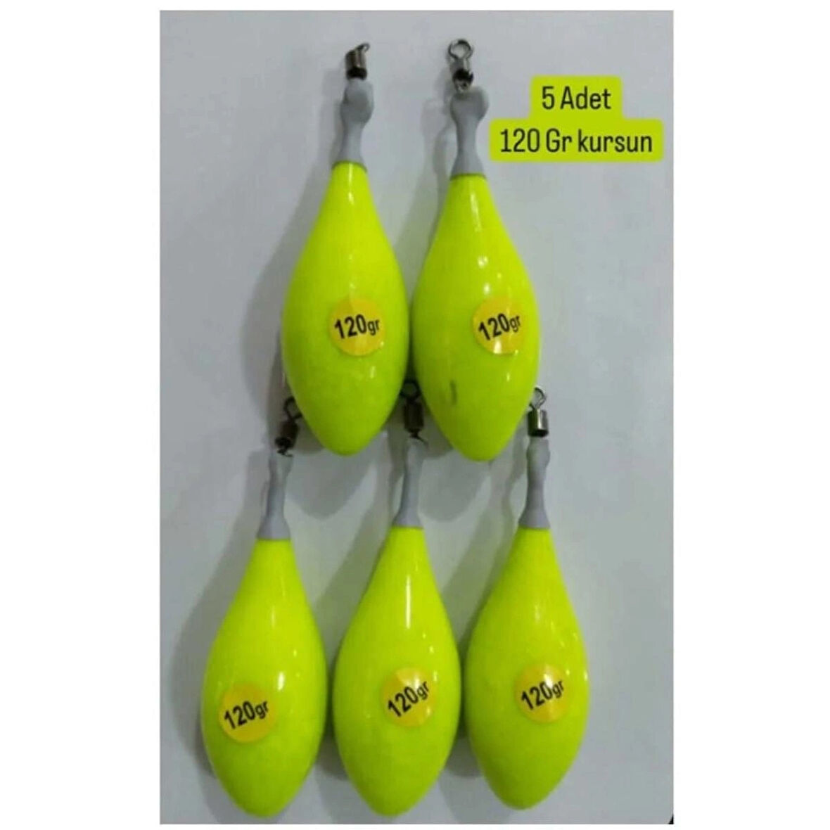 Uzak Mesafe Italyan Kalıp Kaplamalı Surf Kurşunu 120 Gr 5'li 