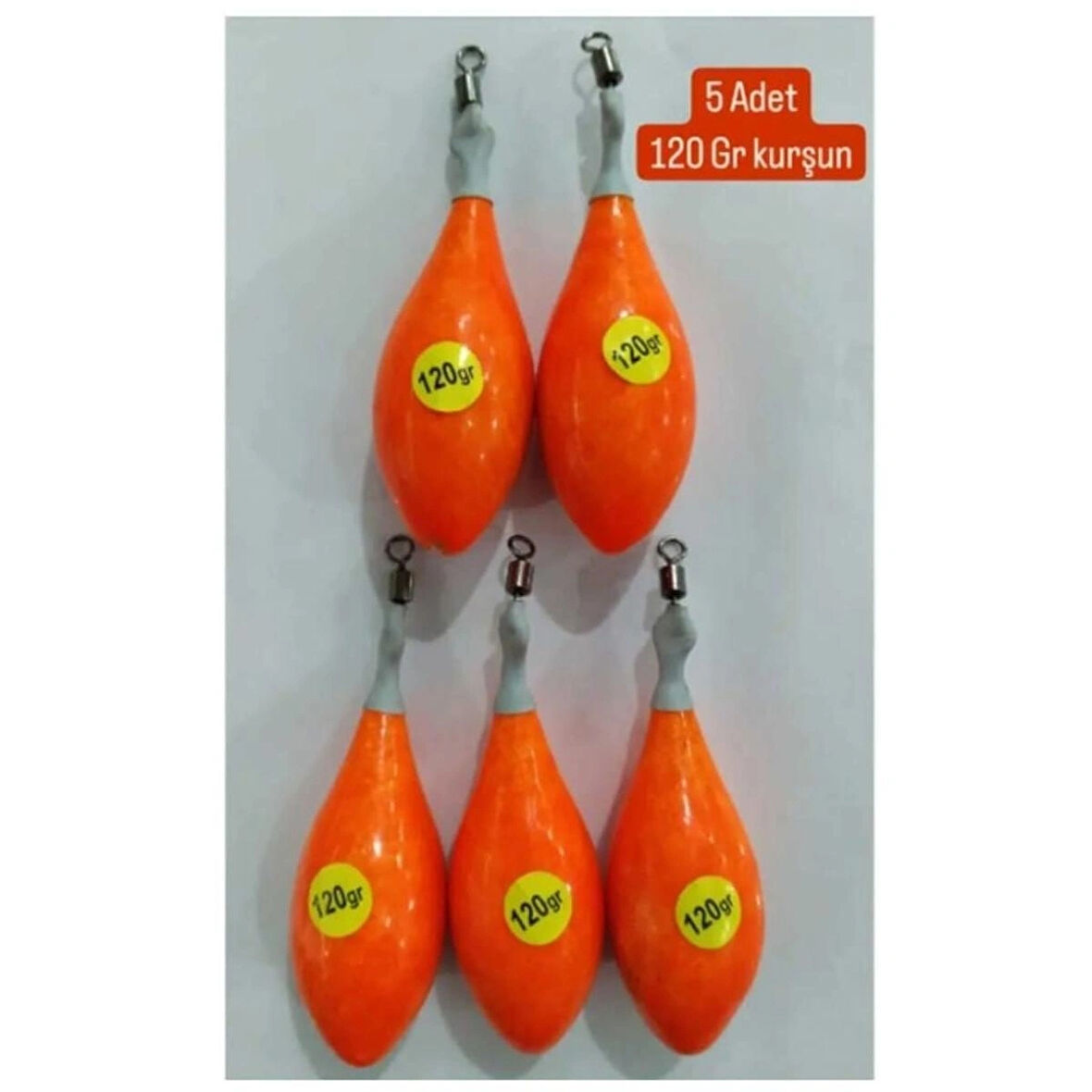 Uzak Mesafe Kaplamalı Italyan Kalıp Surf Kurşunu 120 Gr 5'li 