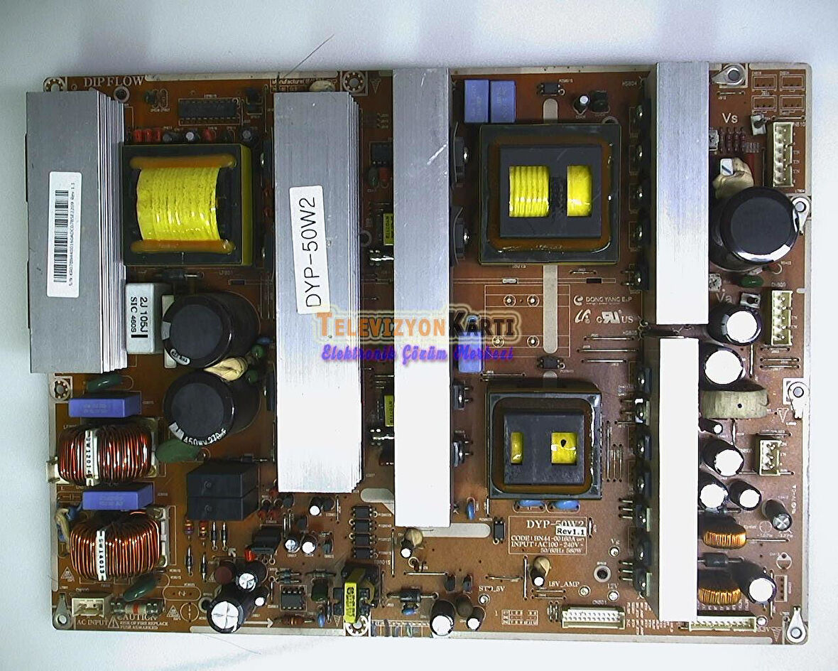 BN44-00160A,DYP-50W2,REV1.1 , REV1.3,SAMSUNG PS-50C91H,POWER BOARD