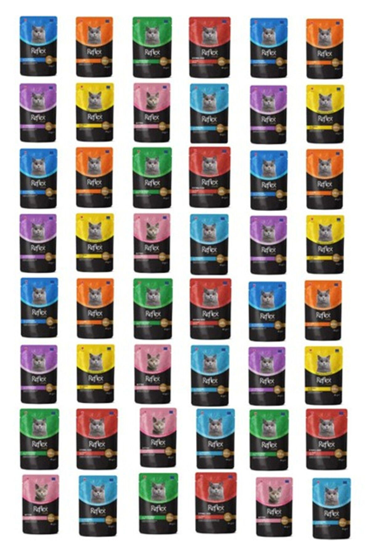Karışık Soslu Kedi Yaş Maması Kedi Pouch 85 gr - 48 Adet
