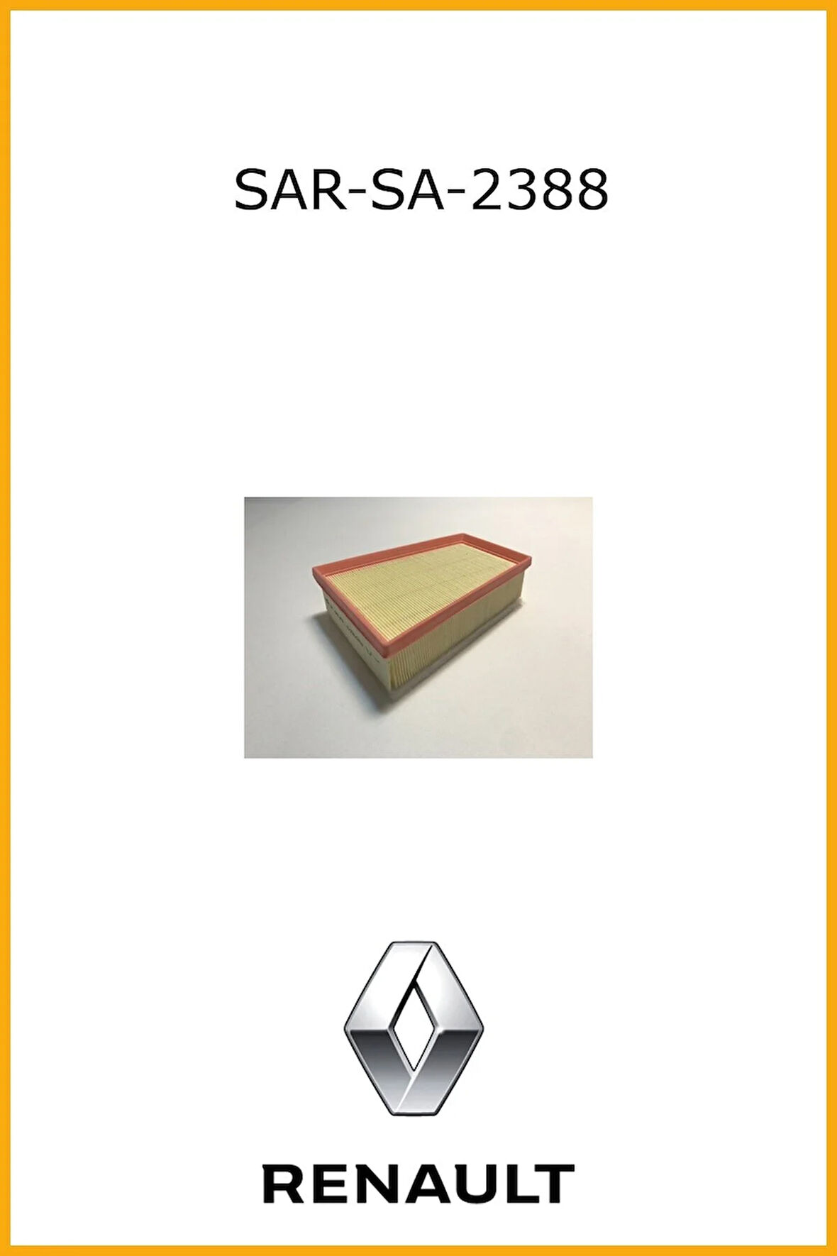 Hava Filtresi Kangoo Iıı Megane Iıı 08> Scenıc Iıı 09> Fluence 1.4 16V 1.6 16V 1.5 Dcı 1.9 Dcı