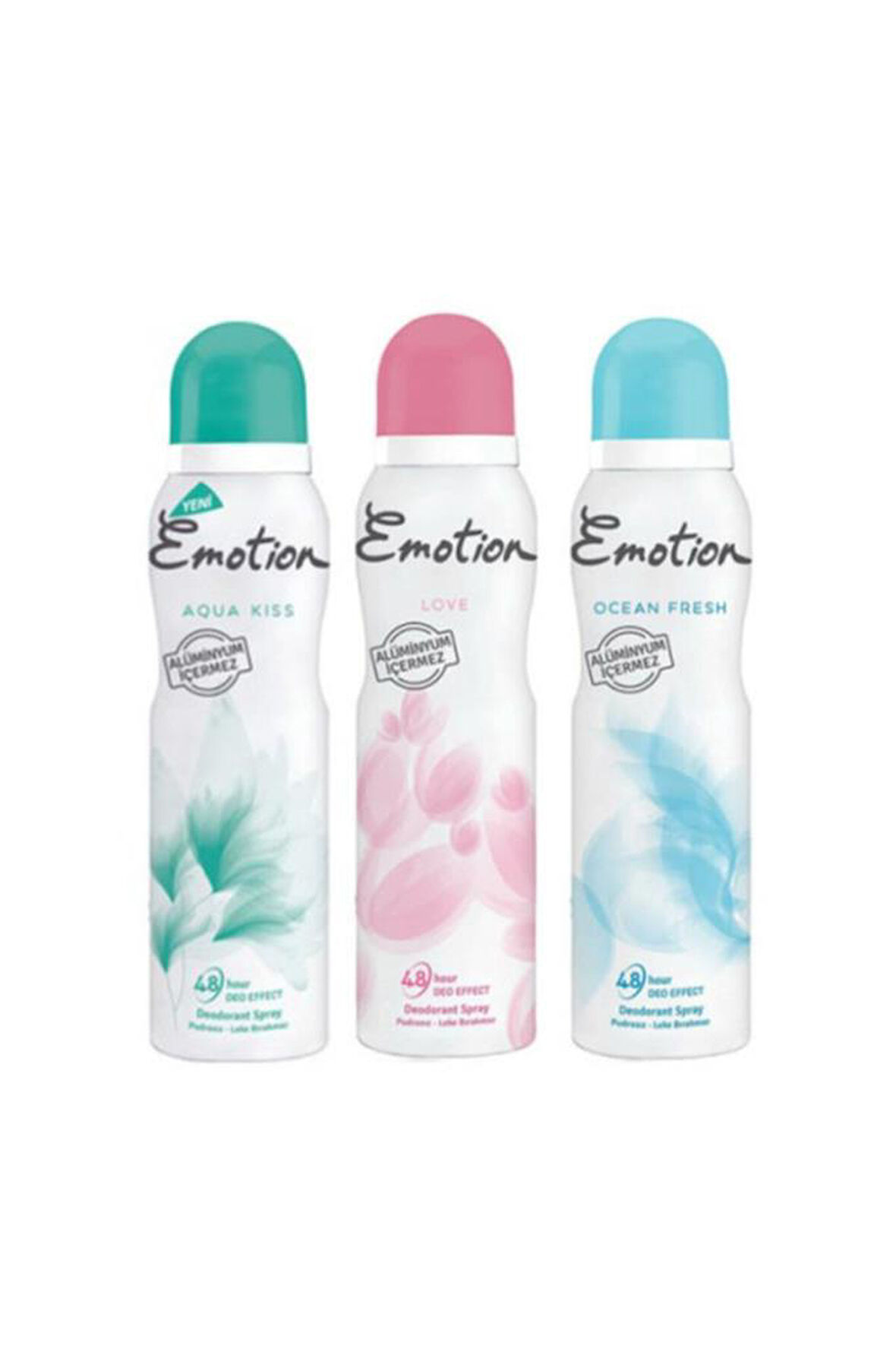 Emotion Aqua Kiss - Love -Ocean Fresh 150 ml Deodorant  3 ' Lü SET