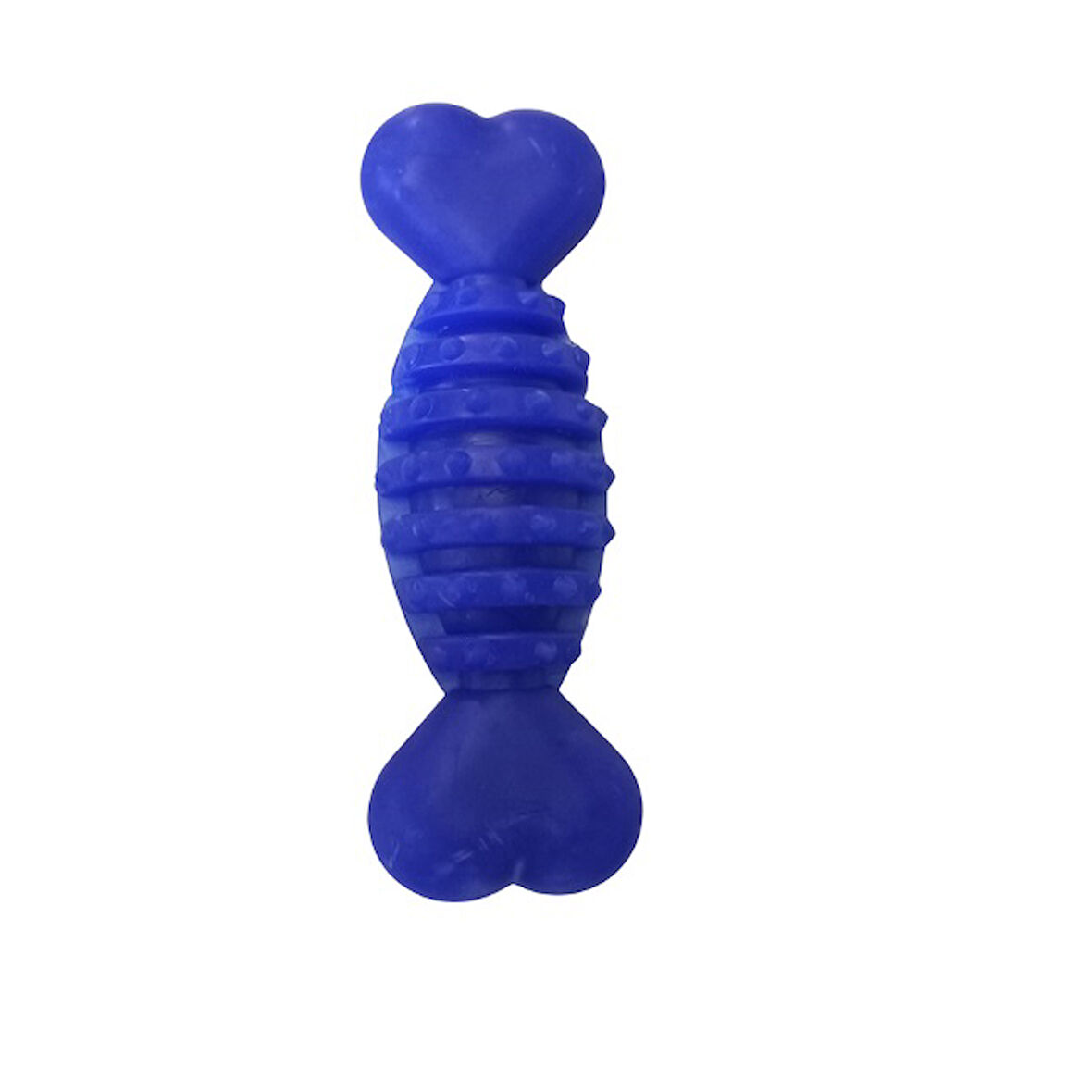 PLASTİK HALTER DİKENLİ KEMİK BÜYÜK 20 cm Mavi