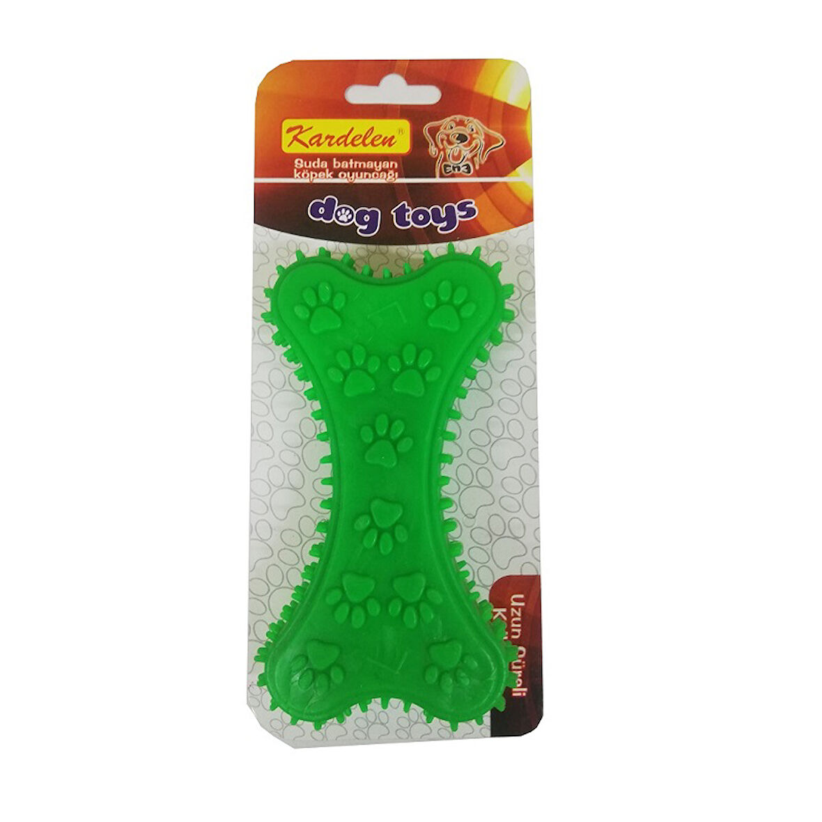Kardelen Patili Plastik Köpekler İçin Diş Kaşıma Kemiği L 14 CM