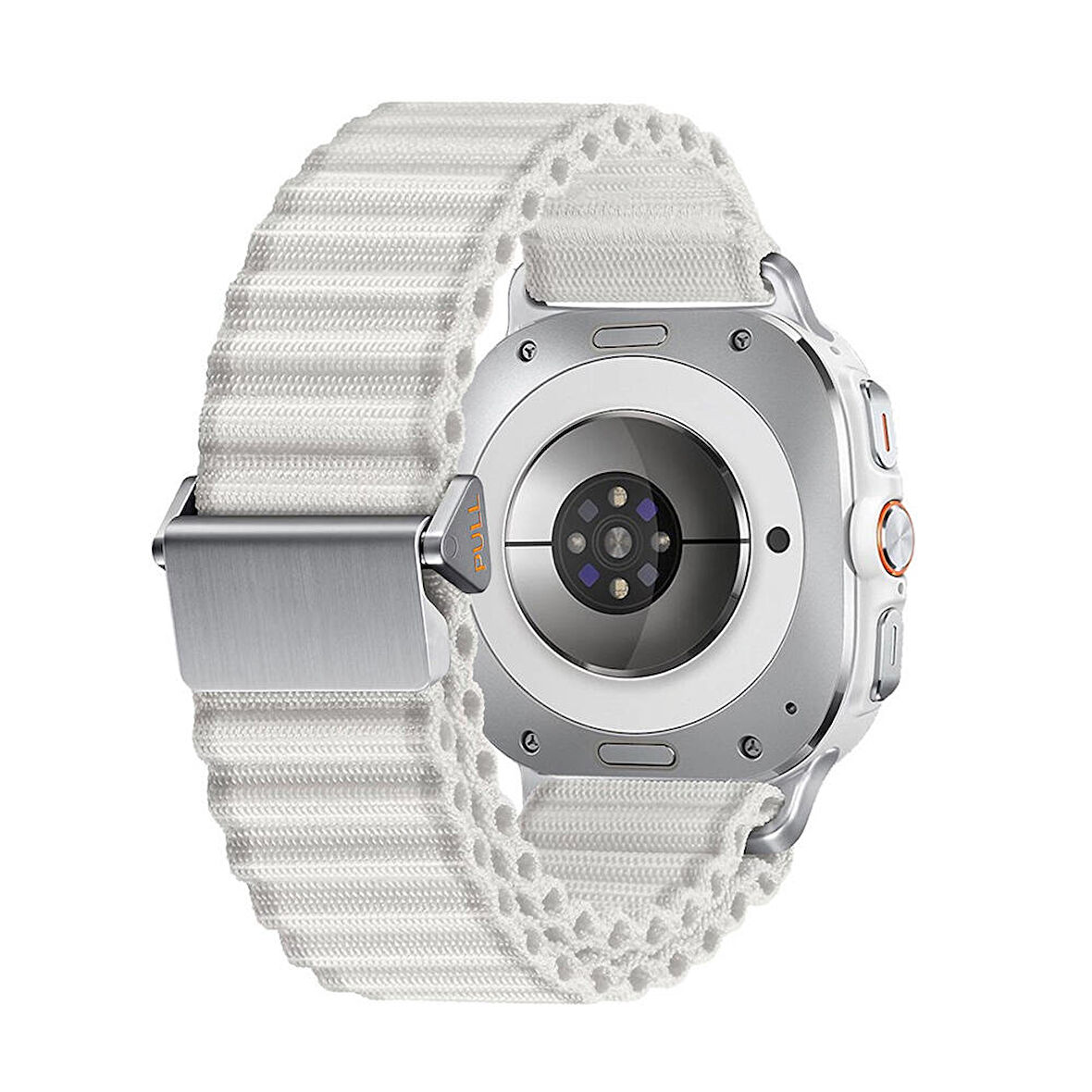 Samsung Galaxy Watch Ultra 47mm Uyumlu Ultra Hafif ve Dayanıklı Naylon Kumaş Örgülü Hasır Kordon