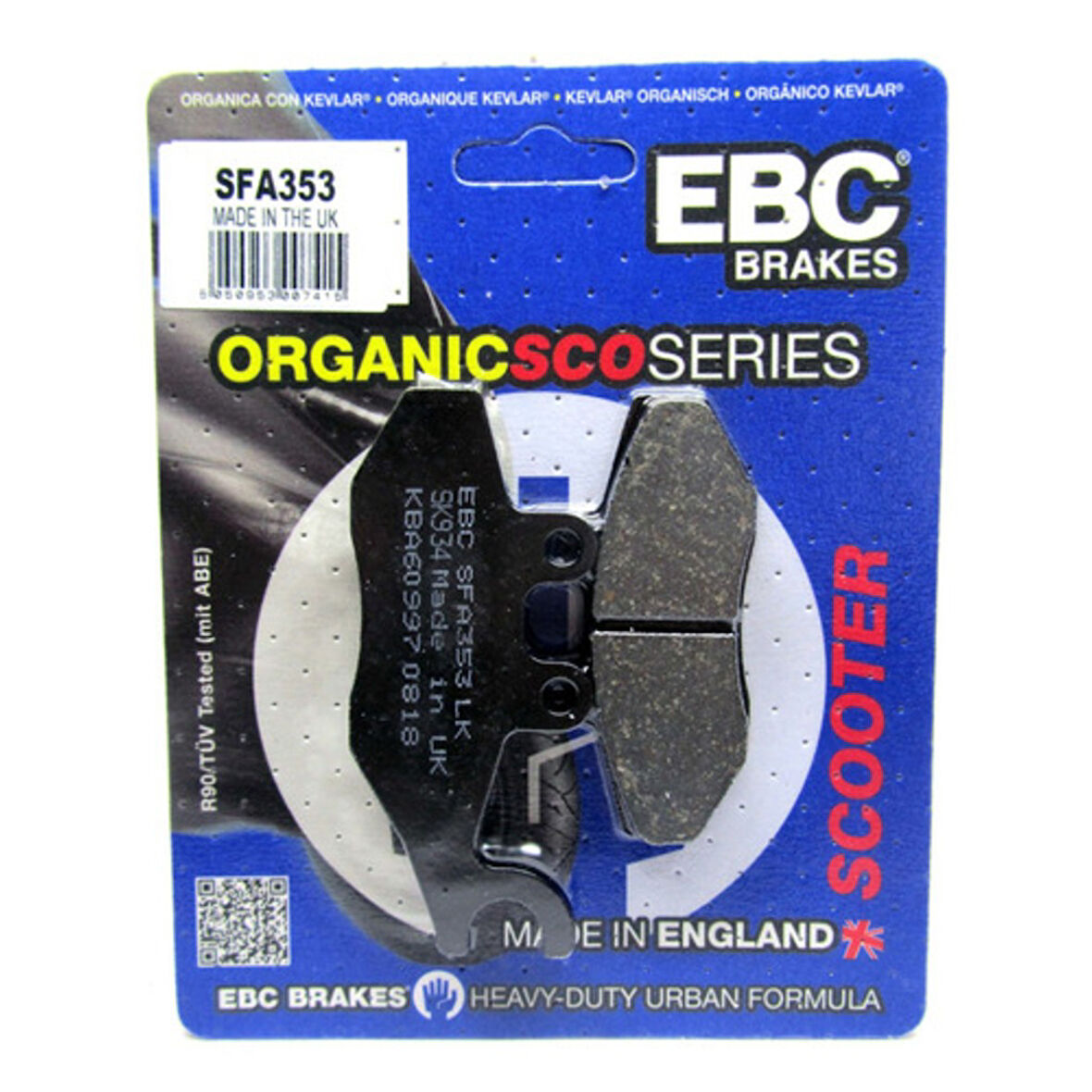 Ebc 2006-2008 Piaggio X8 400 ie Arka Fren Balatası  SFA353