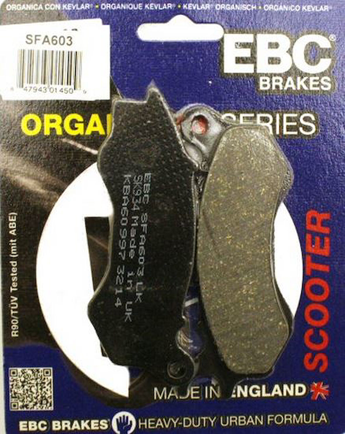 2014-2021 Peugeot Django 125 Ön Fren Balatası Ebc Sfa603