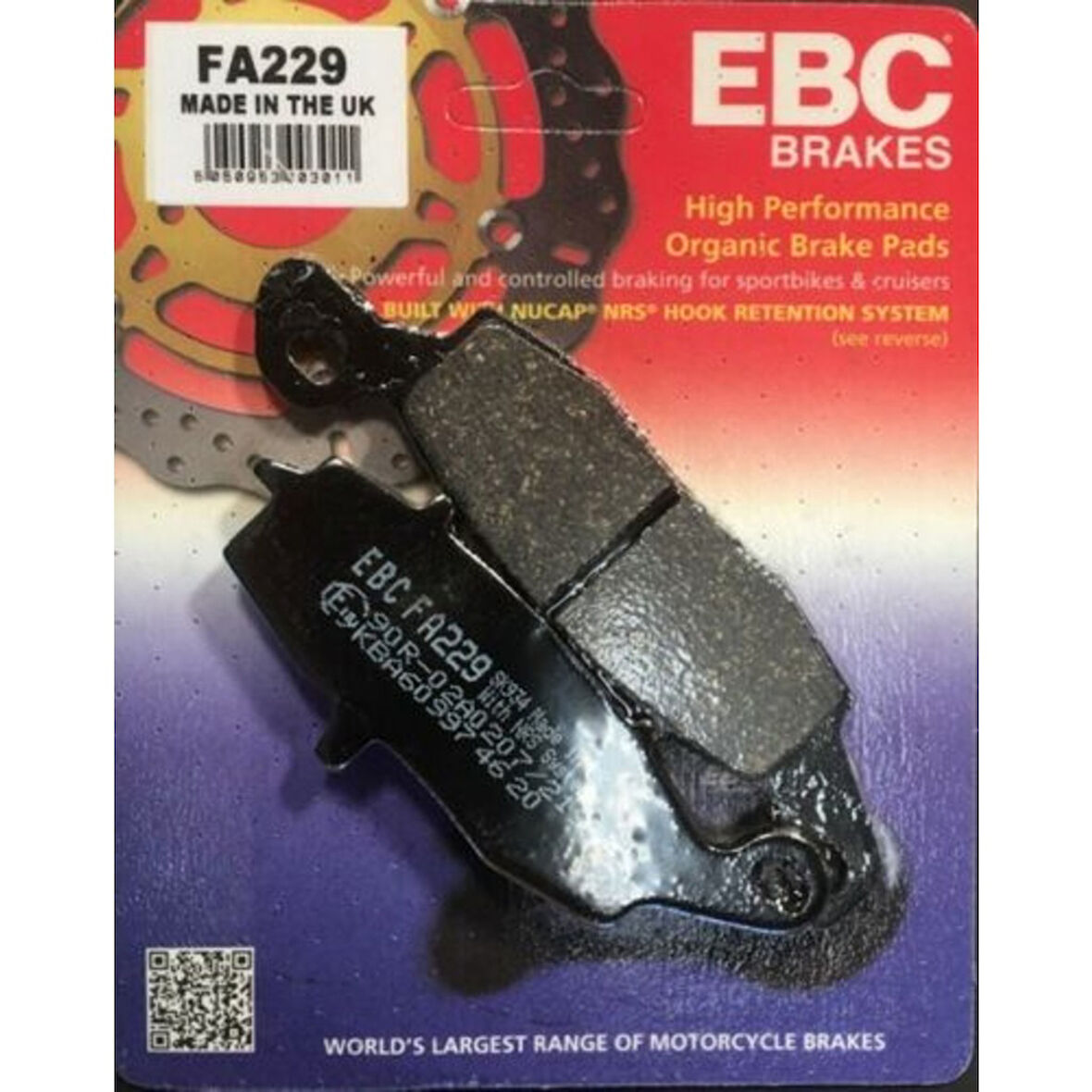 Ebc Fa229 2011-2016 Suzuki Gsr 750 Ön Fren Balatası Sol