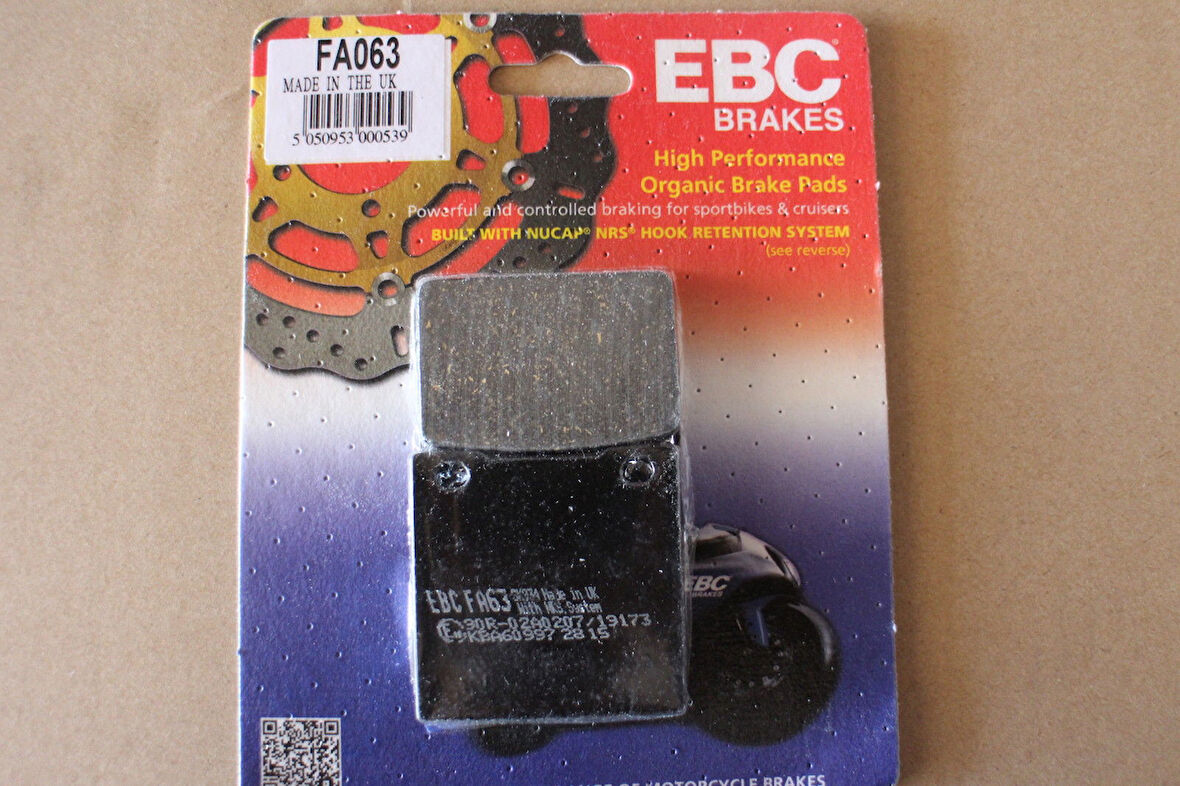1996-2003 Suzuki Gsx-R 750 Arka Fren Balatası Ebc Fa063 B