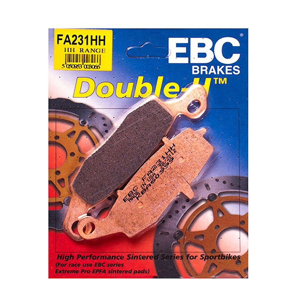 Suzuki Van Van 200 Ön Fren Balatası Ebc Fa231Hh Sinterli Balata
