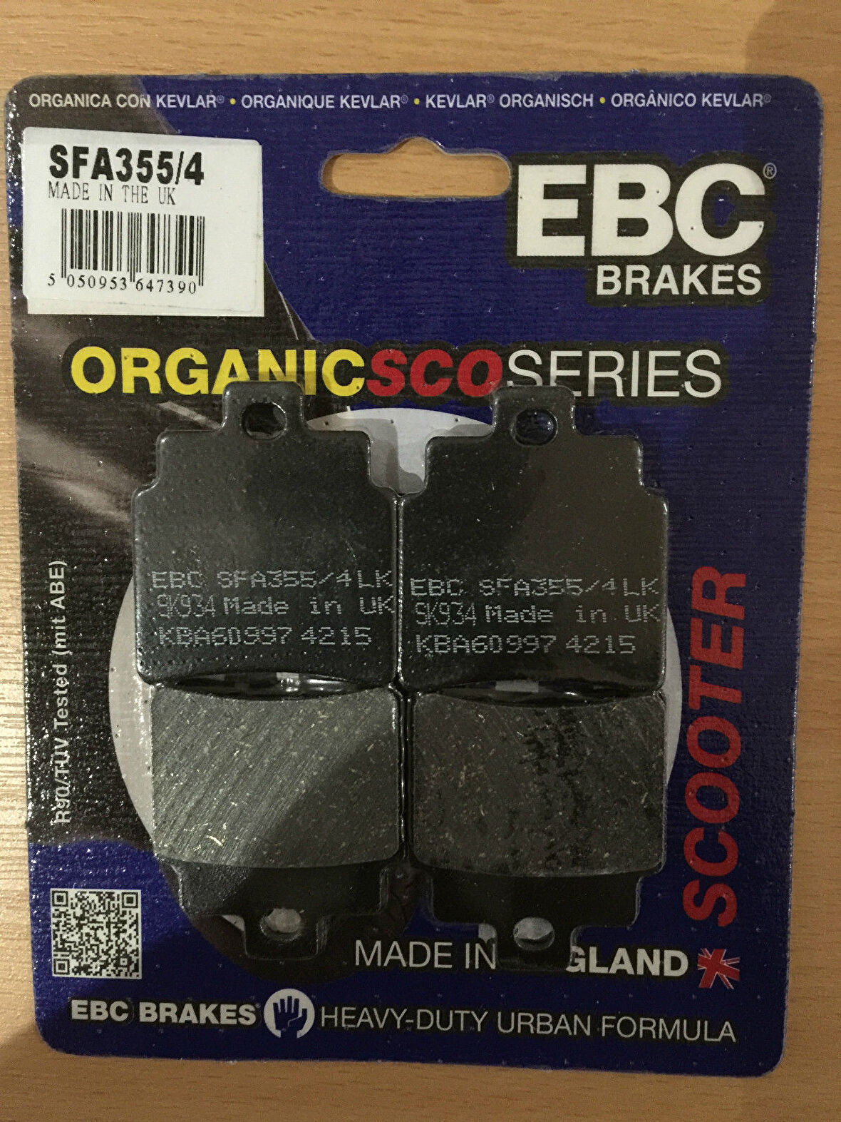 Sym Joymax 250I Abs Ön Fren Balatası Ebc Sfa355-4 Balata