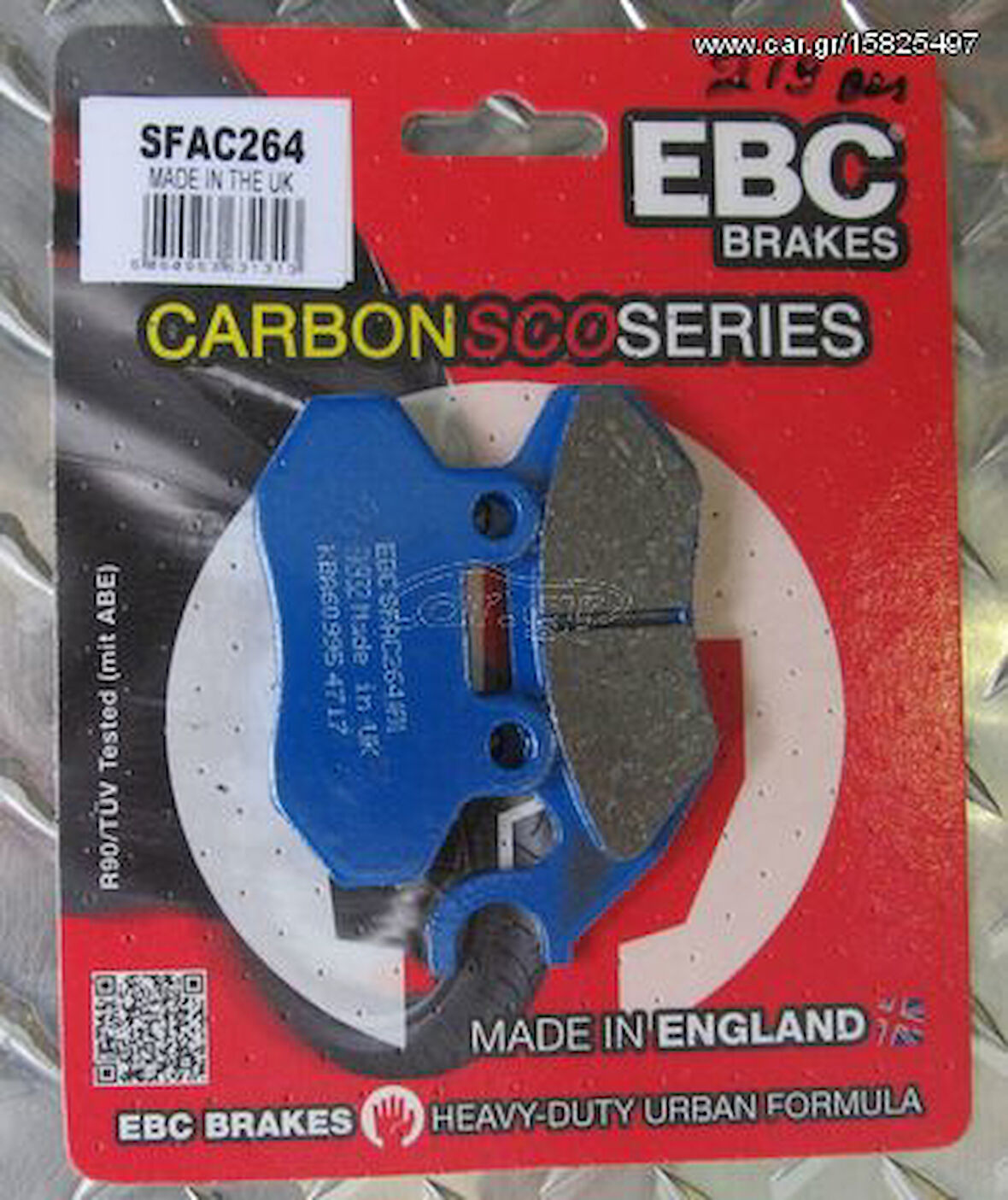 Sym Symphony Sr 125 Ön Fren Balatası Ebc Sfac264 Karbon Balata