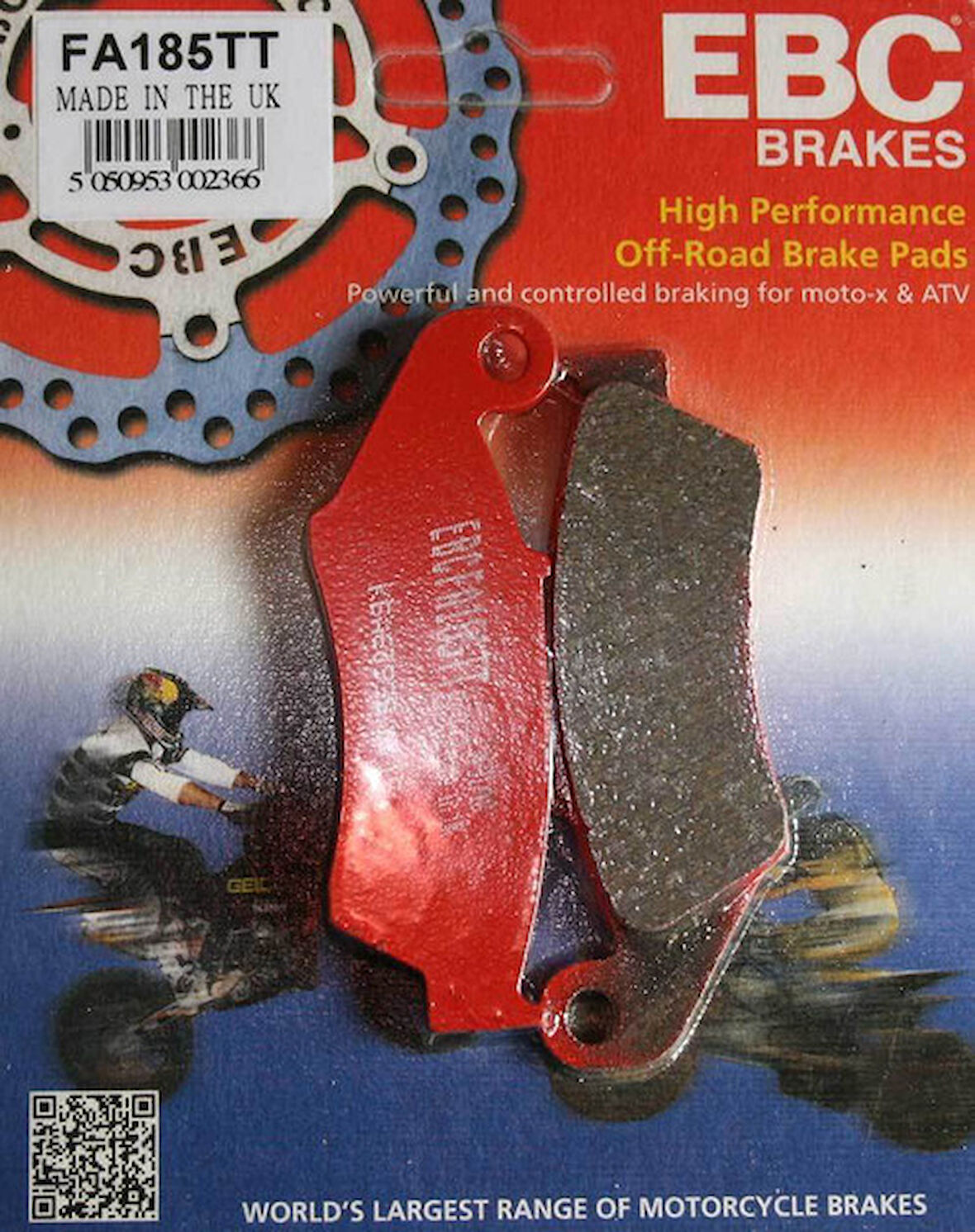Yamaha Wr 450 F Ön Fren Balatası Ebc Fa185Tt Karbon Balata
