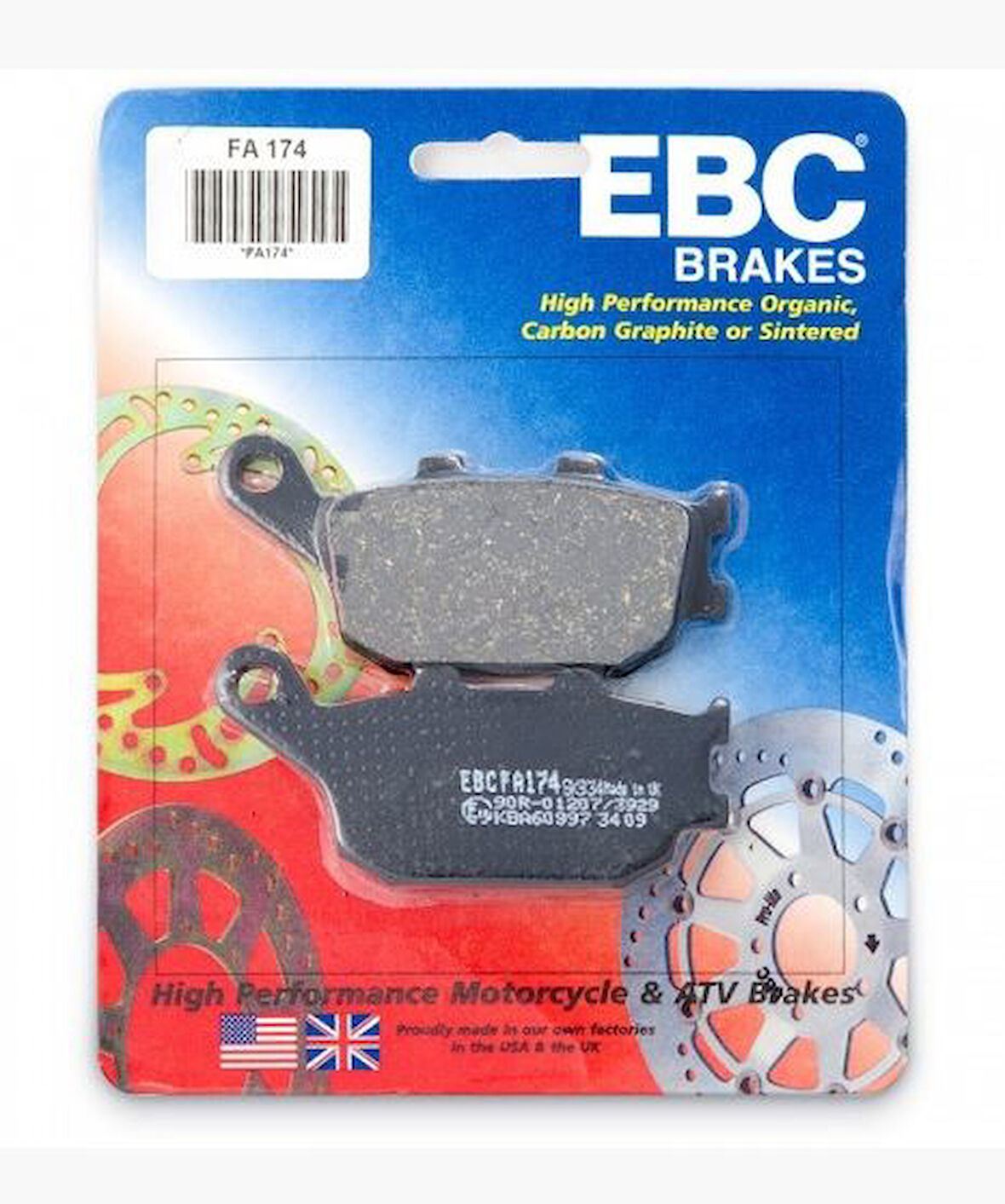 2013-2015 Yamaha Xj 600 Diversion Arka Fren Balatası Ebc Fa174