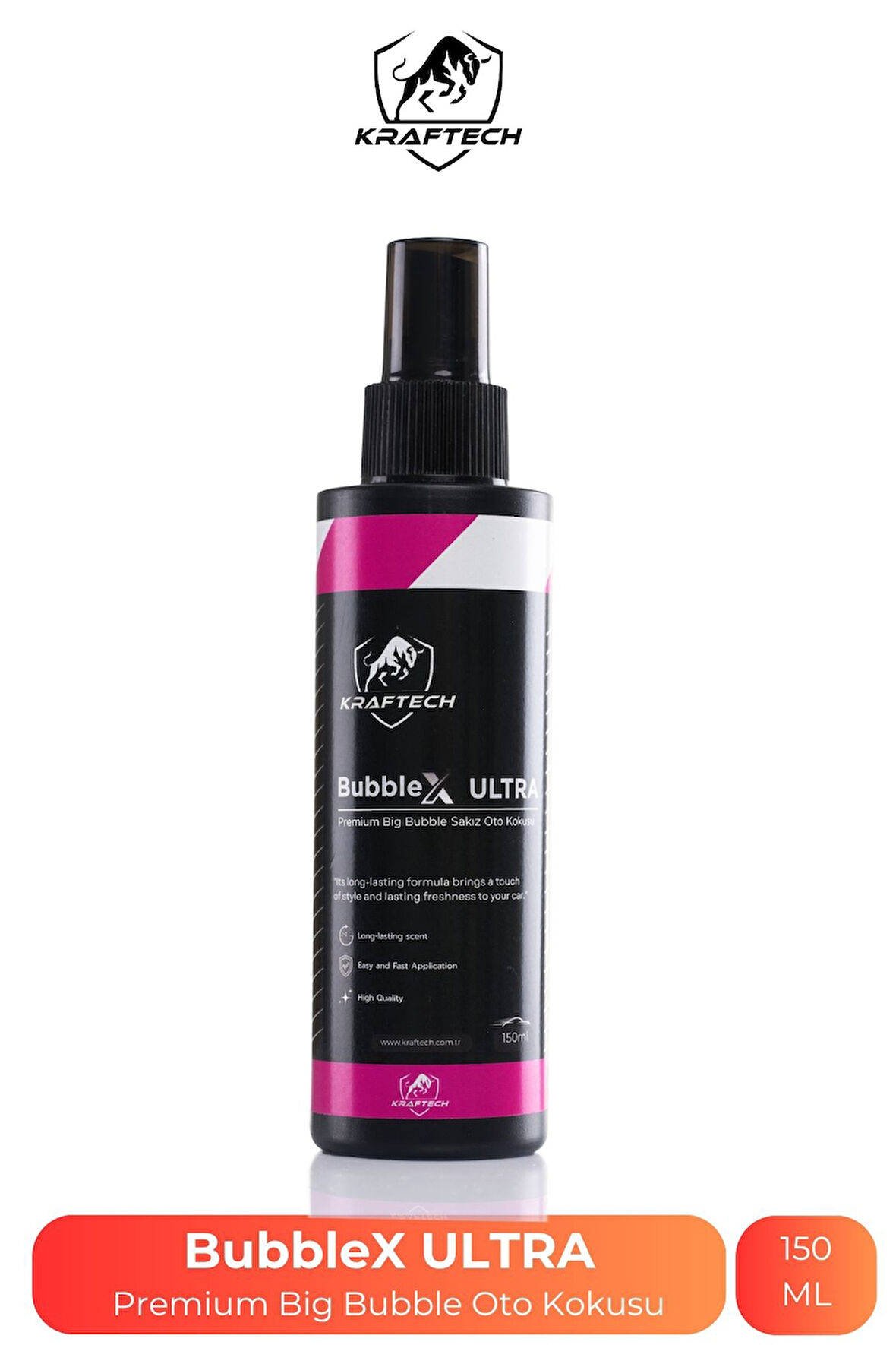 BubbleX ULTRA - Premium Bubble Gum Sakız Araç Oto Araba Kokusu - 150 ML