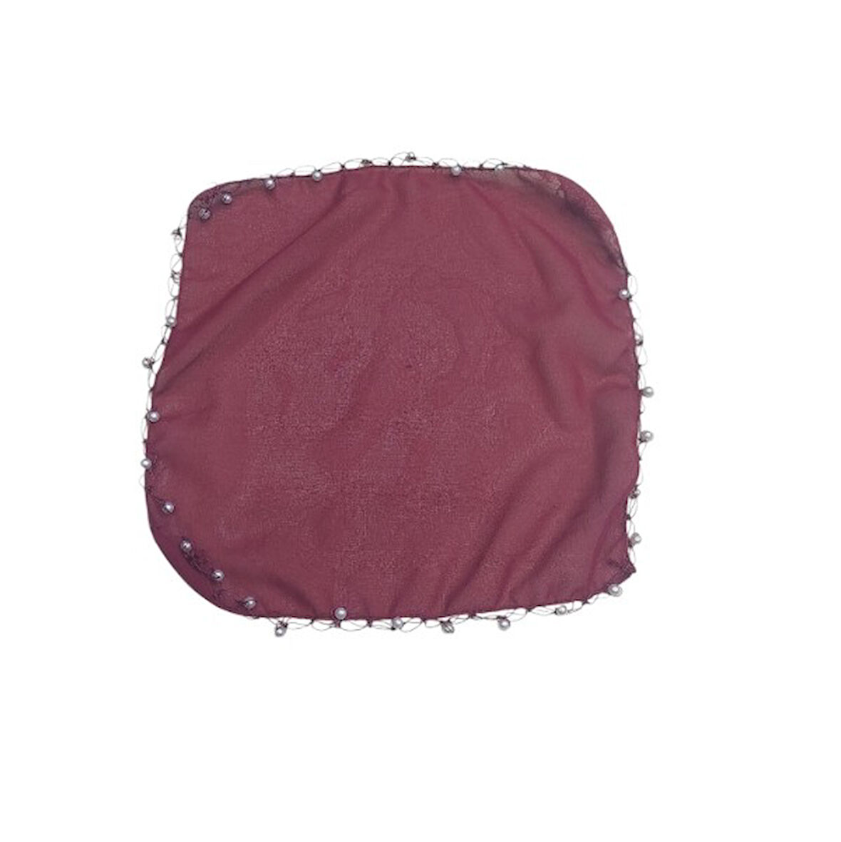 Halay Mendili Bordo İncili