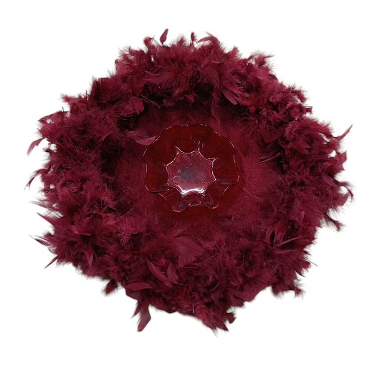 Kına Sepet Tepsisi Bordo Otrişli