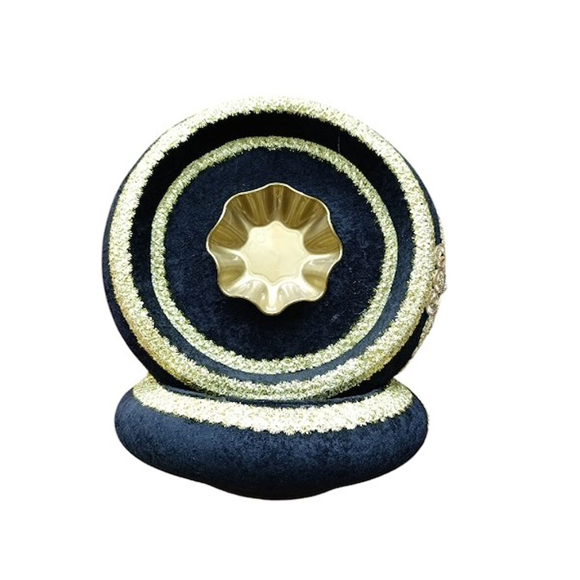 Kına Sepet Tepsi Takımı Siyah Gold Aplikli