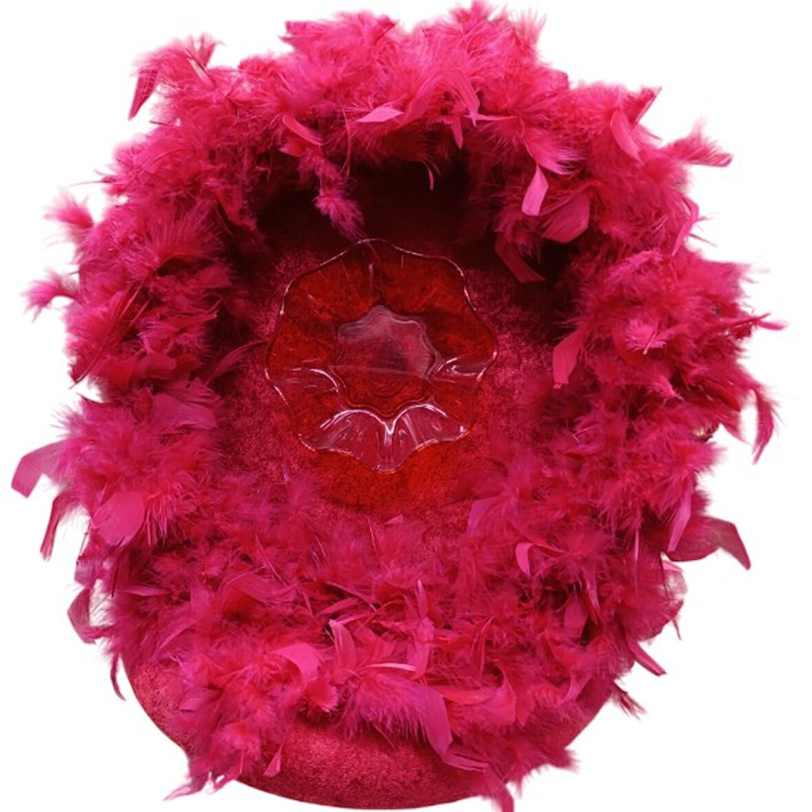 Kına Sepet Tepsi Takımı Kırmızı Otrişli