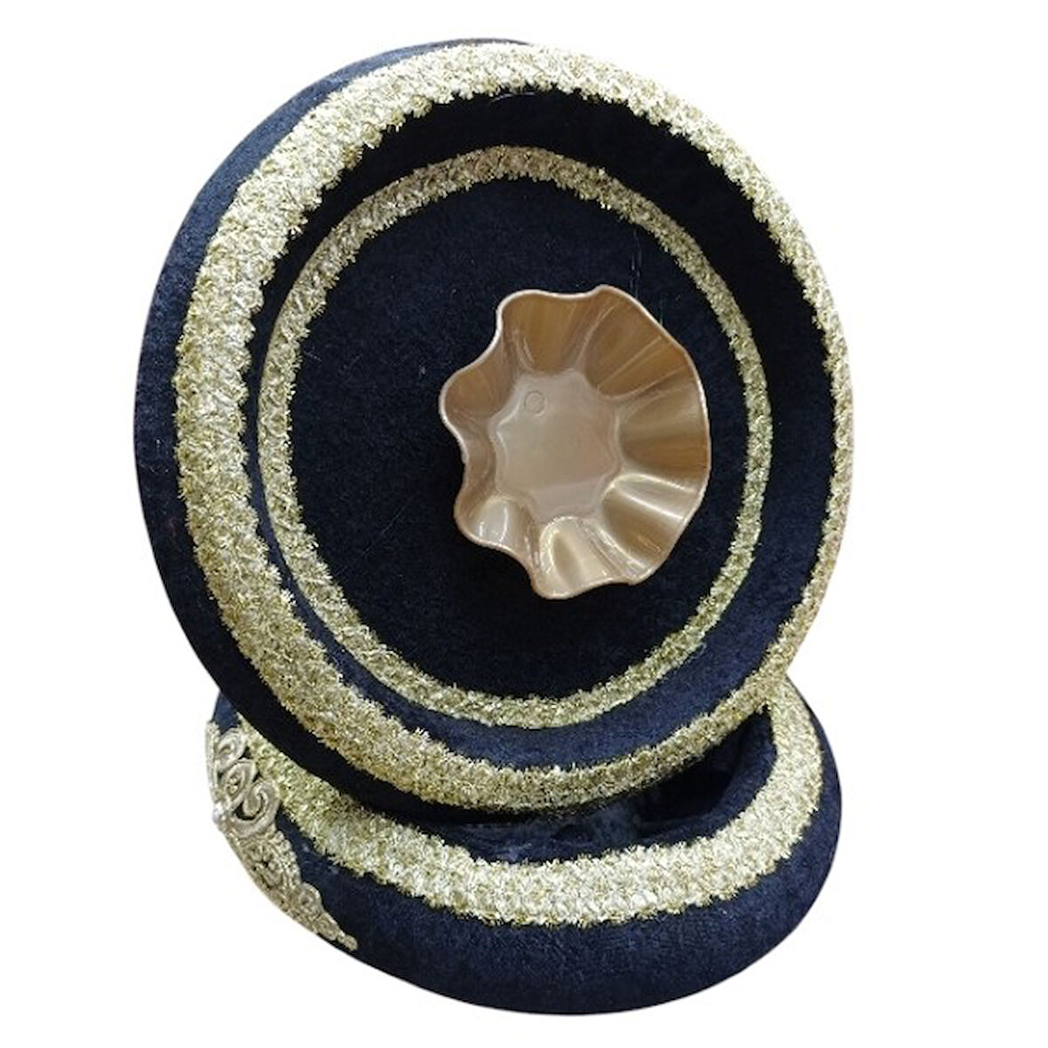 Kına Sepet Tepsi Takımı Siyah Osmanlı Armalı