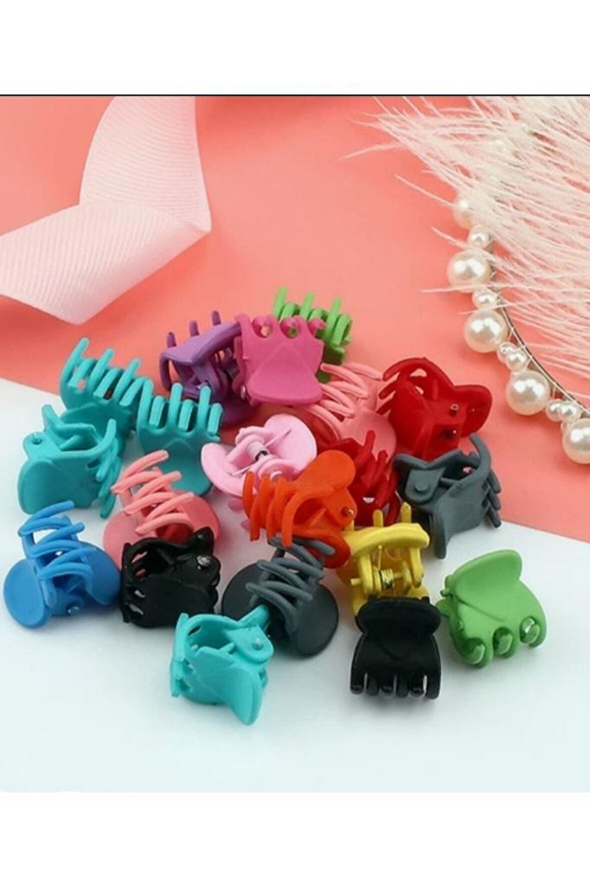 Kırılmaz Renkli Minik Mandal Toka Saç Aksesuarı 30 Adet