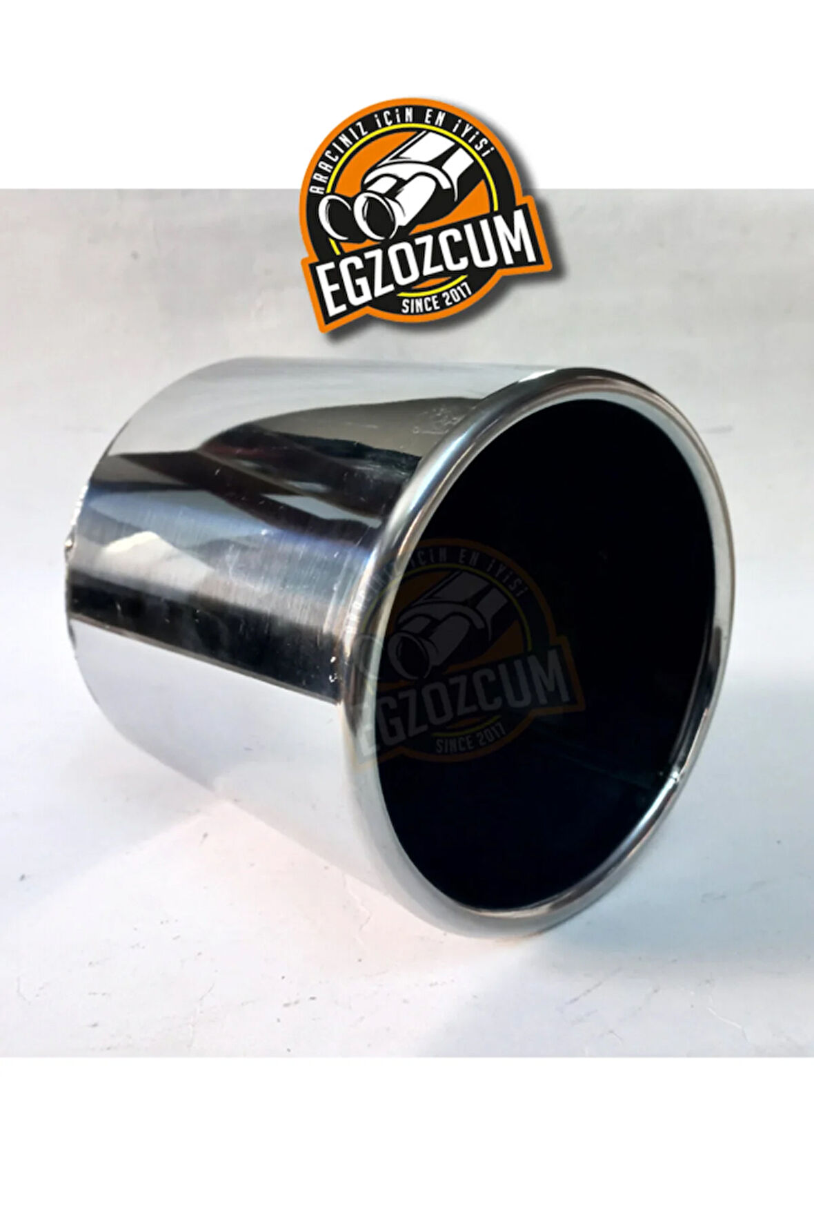 120 mm. Tekli Krom egzoz çıkışı paslanmaz  krom SESSİZ eksoz ucu 1 ADET