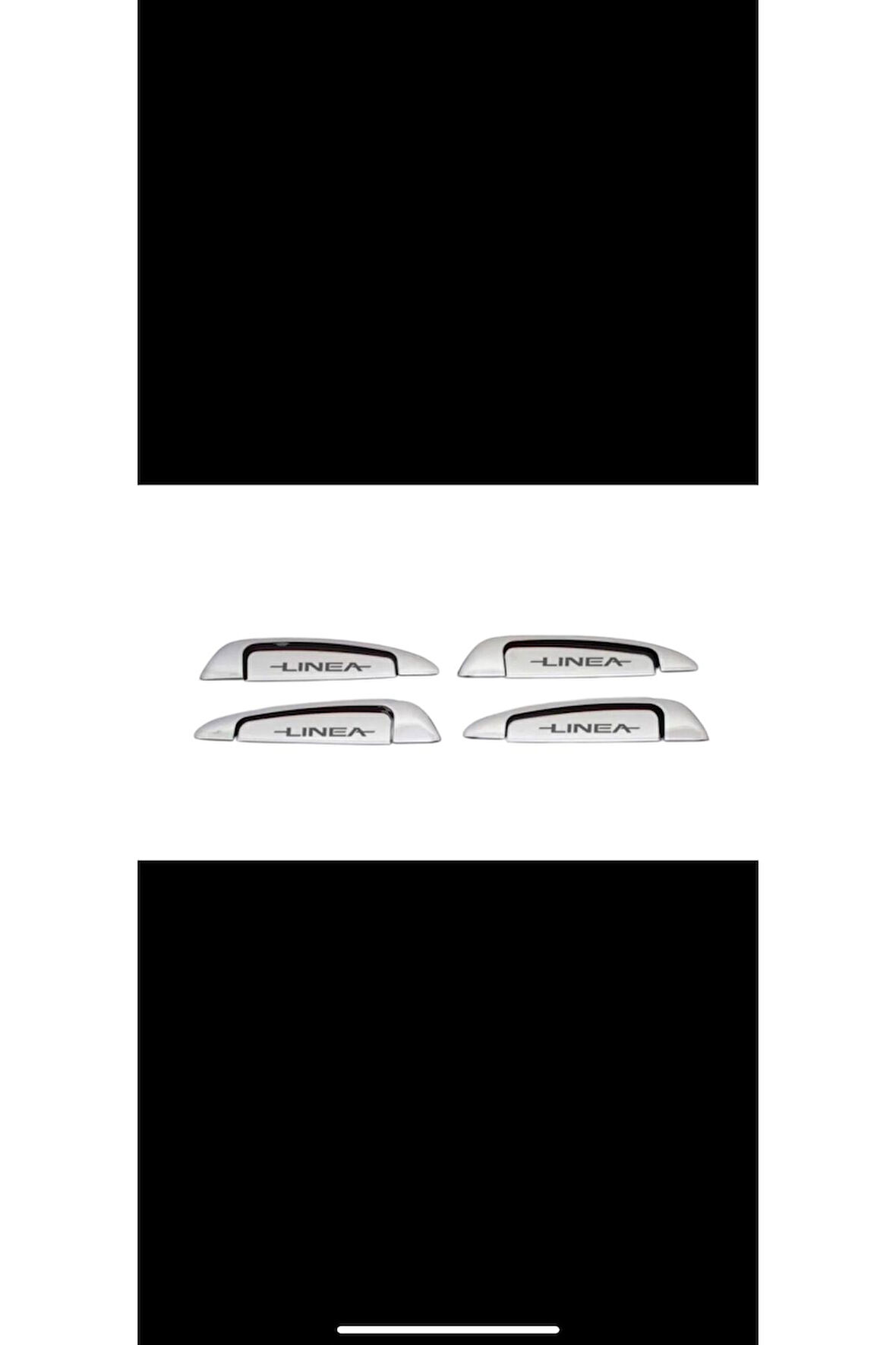 Fiat Linea Krom Kapı Kolu Linea Yazılı 2006 Ve Üzeri Modeller 4 Kapı 8 Parça Paslanmaz Çelik