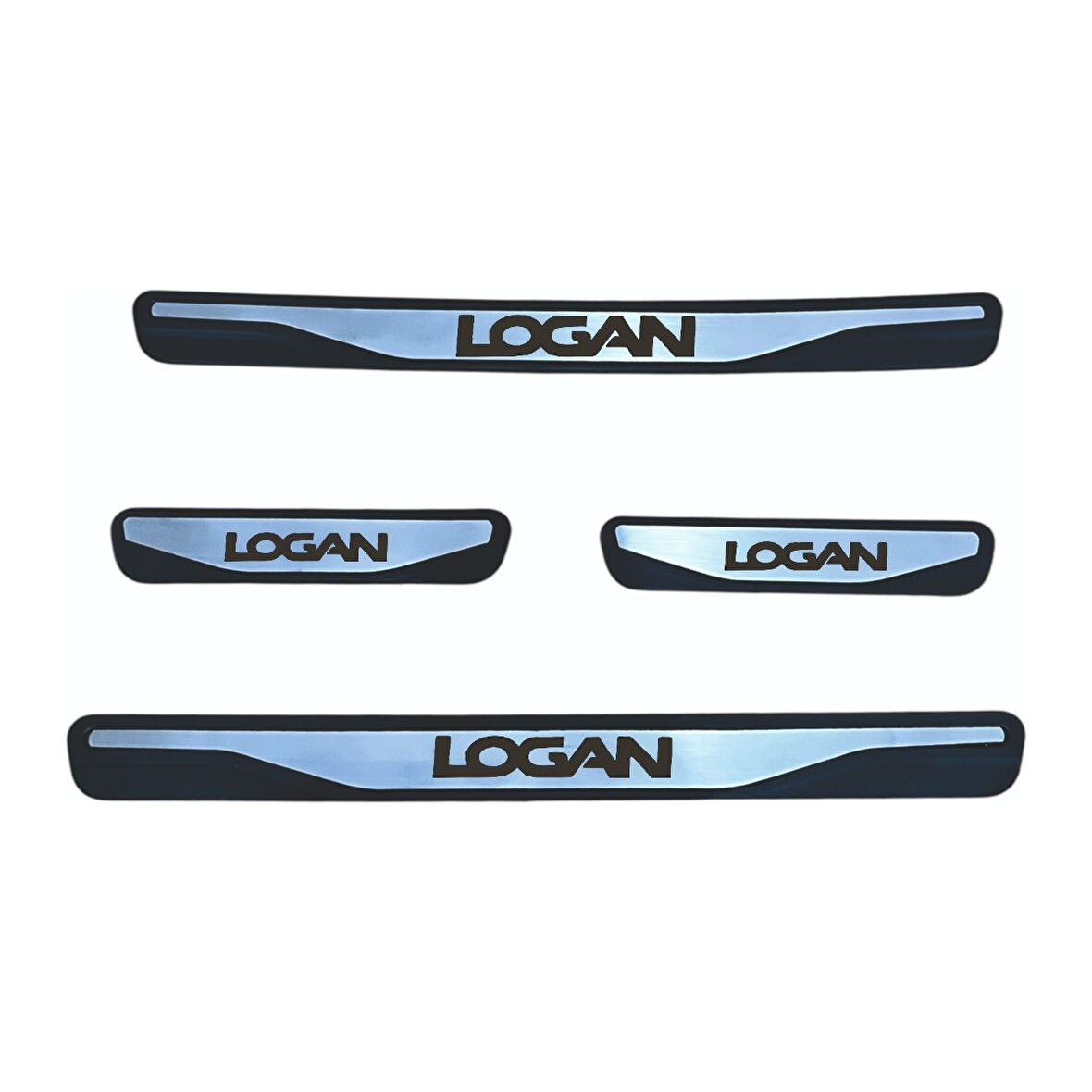 Logan Kapı Eşiği 2013 ve Üzeri New Krom Kapı Eşiği 4 Parça Paslanmaz Çelik