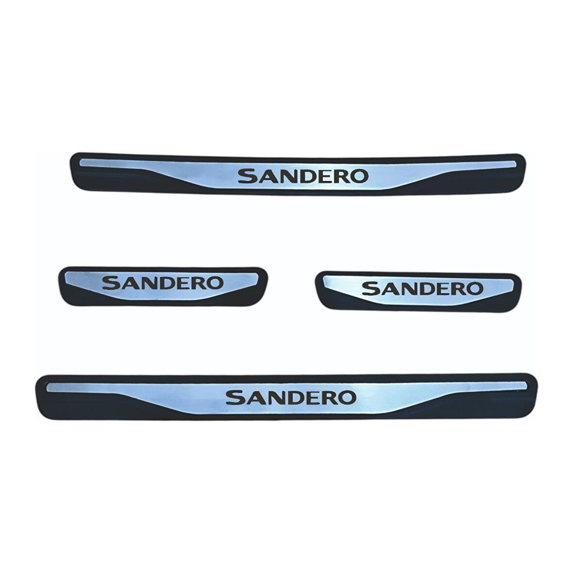 Sandero Kapı Eşiği 2008-2013 New Krom Kapı Eşiği 4 Parça Paslanmaz Çelik
