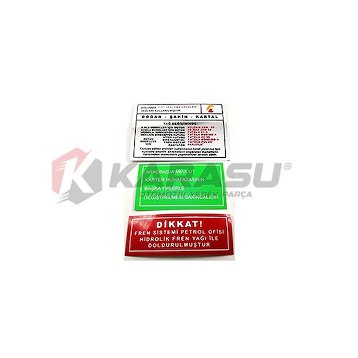 TOFAŞ MOTOR ETİKETİ