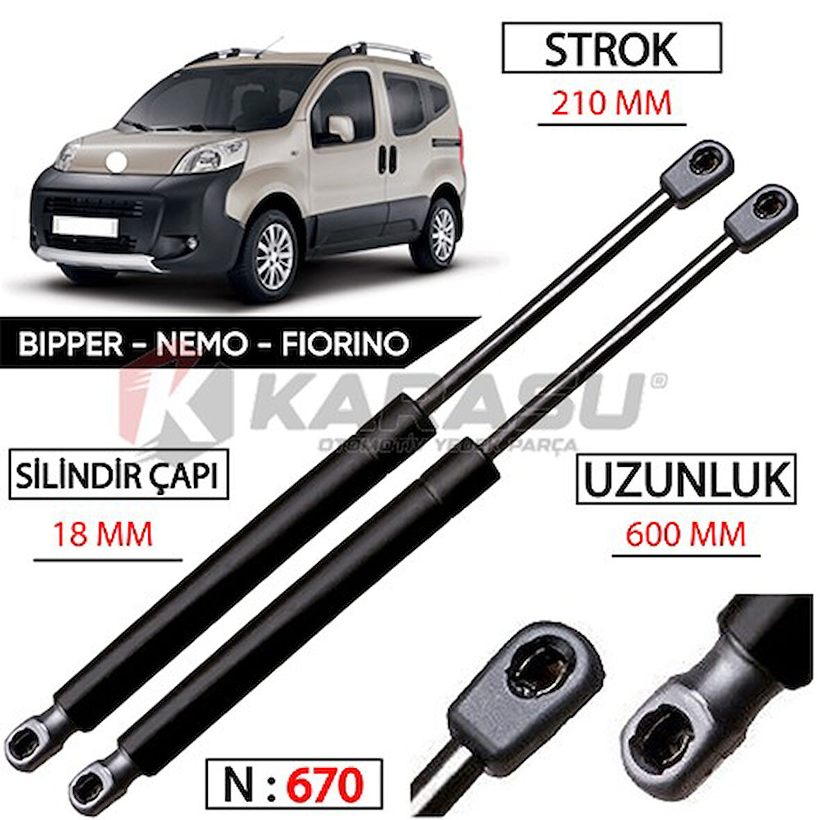 FİORİNO NEMO BİPPER BAGAJ AMORTİSÖR