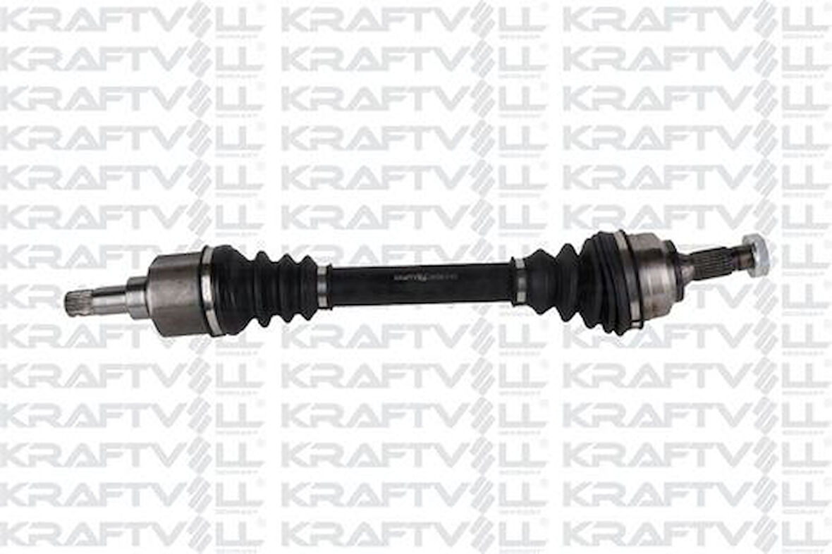 Kraftvoll 1010342 Aks Sol Komple P206 (Diş Freze 25. İç Freze 22. Boy 601Mm. Conta Capı 60Mm)Tu5Jp4 (1.6 16V) Abs Sız
