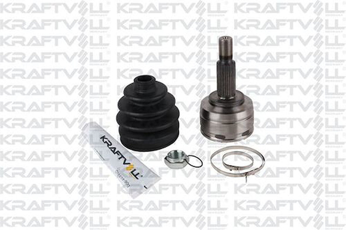 Kraftvoll 1020215 Aks Kafası Ön Sağ -Sol Renault Megane IV 16> Scenıc III 09>Dacıa Dokker 12>Lodgy 12> Conta Capı 52.5 Mm U 149 Mm Dış Dişli 25 İç Dişli 22