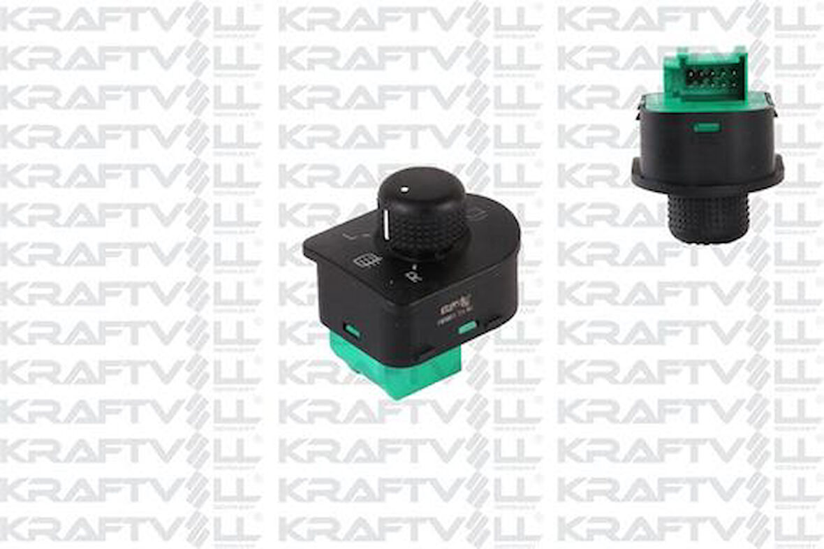 Kraftvoll 04050015 Dikiz Aynası Kumanda Düğmesi Elektrikli Katlanır Model Golf IV Bora Passat Beetle 96-05 1J1959565E