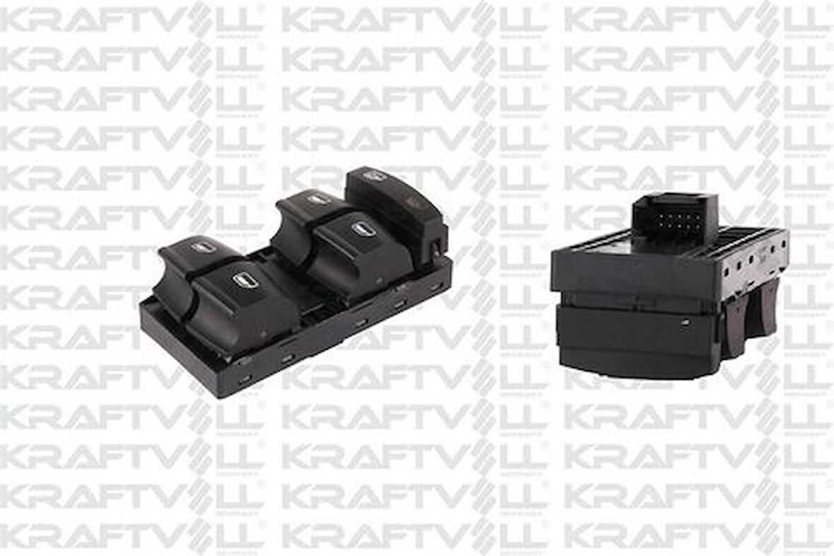 Kraftvoll 04050036 Cam Açma Kapama ve Emniyet Kilit Anahtarı Surucu Tarafı Dörtlü A3 04-13 A6 05-11 Q7 07-10 4F0959851