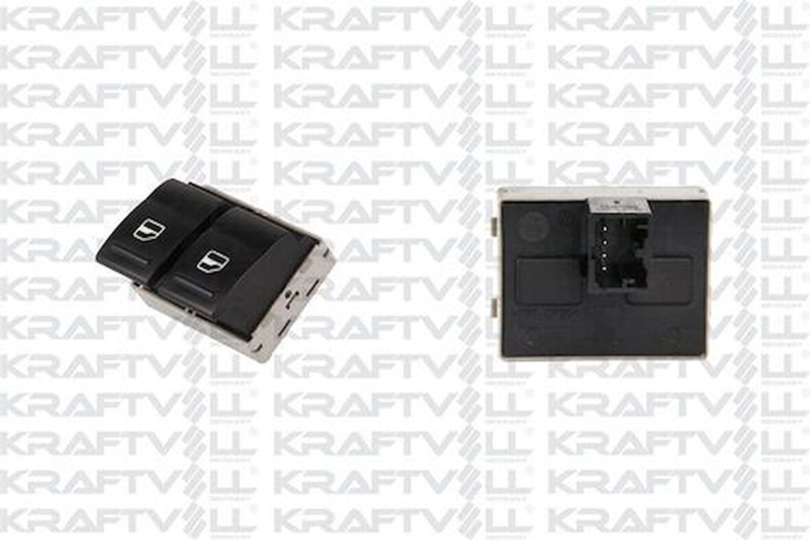 Kraftvoll 04050126 Cam Açma Kapama Anahtarı Surucu Tarafı Çiftli Transporter T5 T6 03-15 7E0959855A